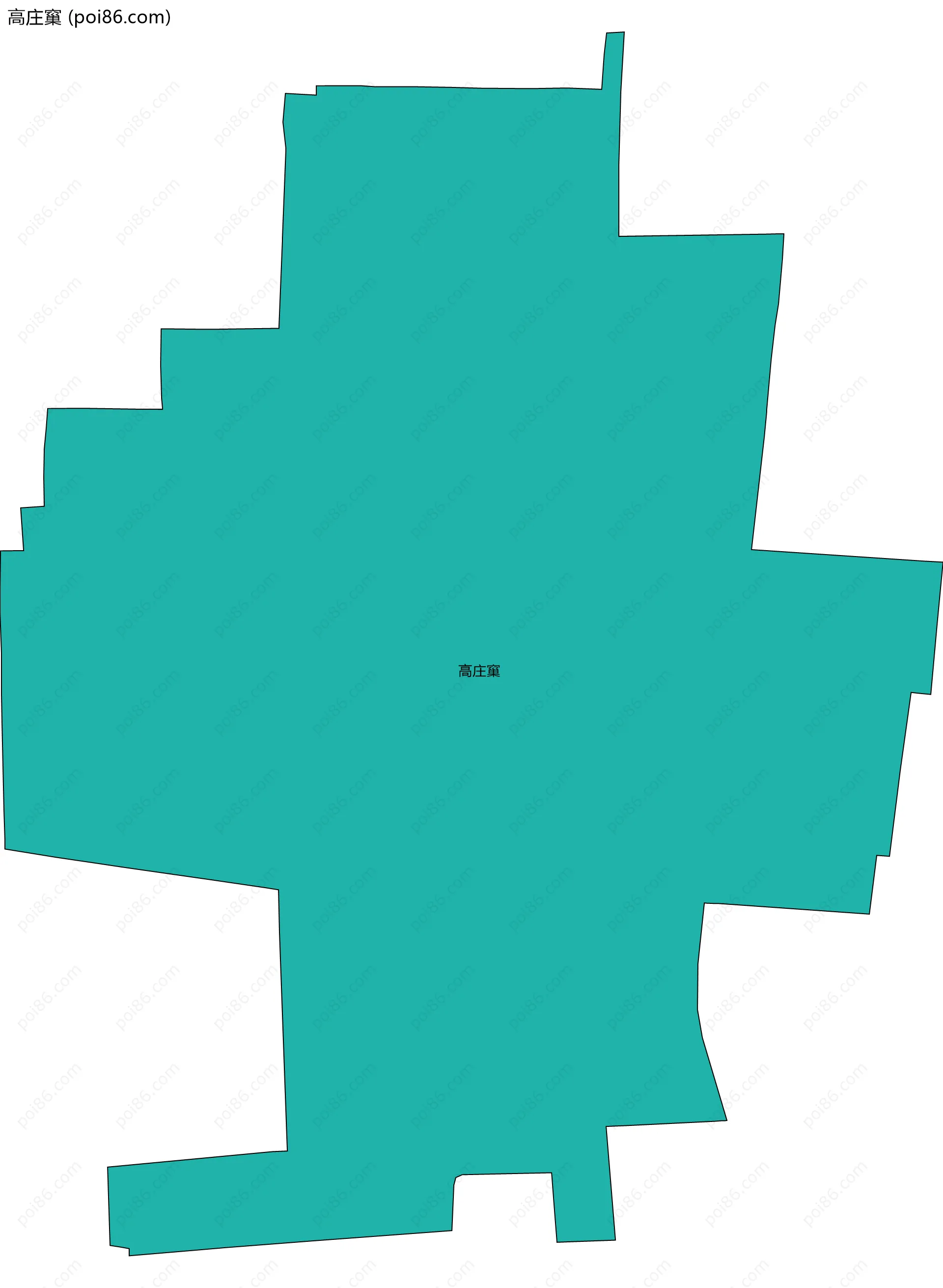 高庄窼边界地图