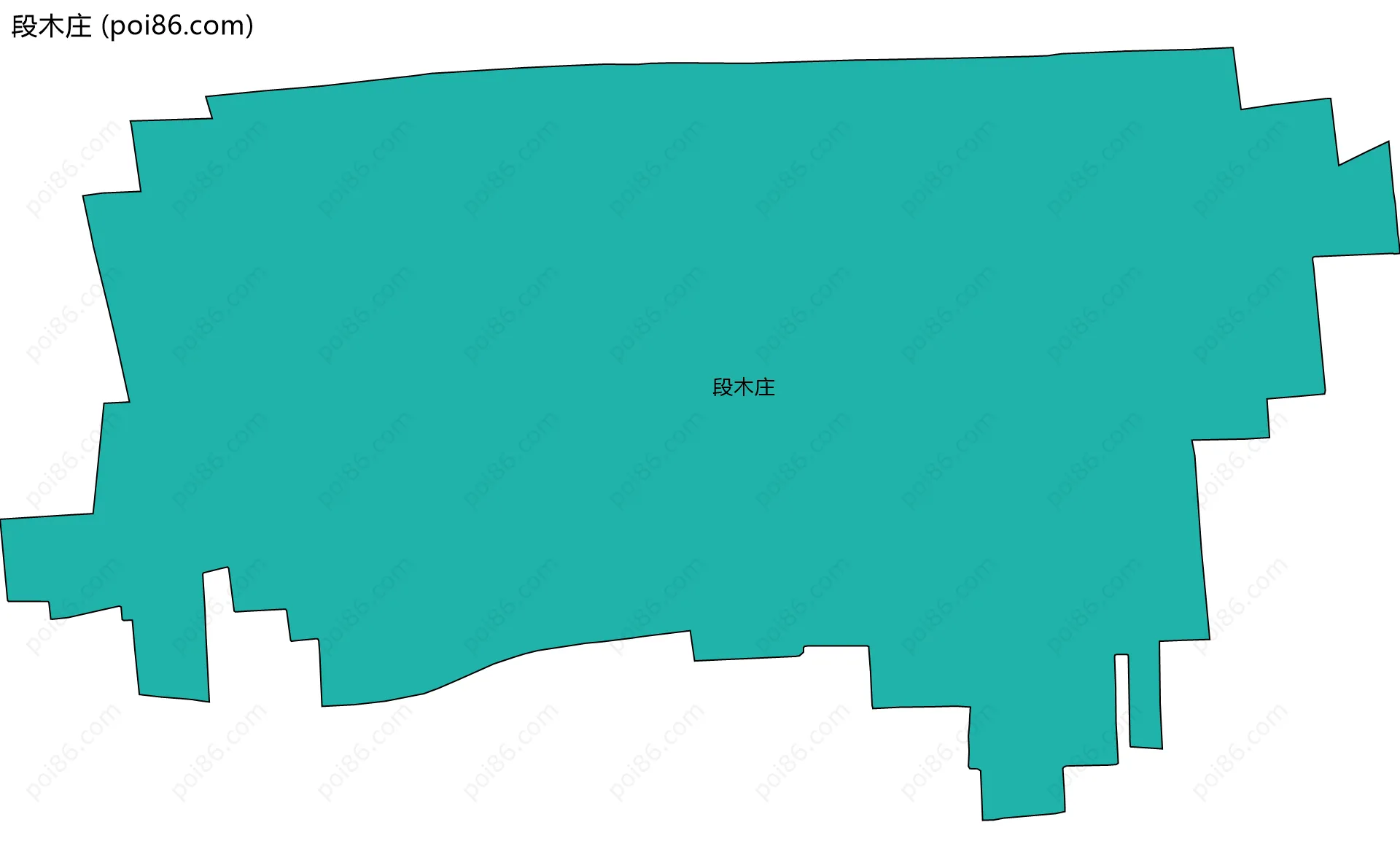 段木庄边界地图