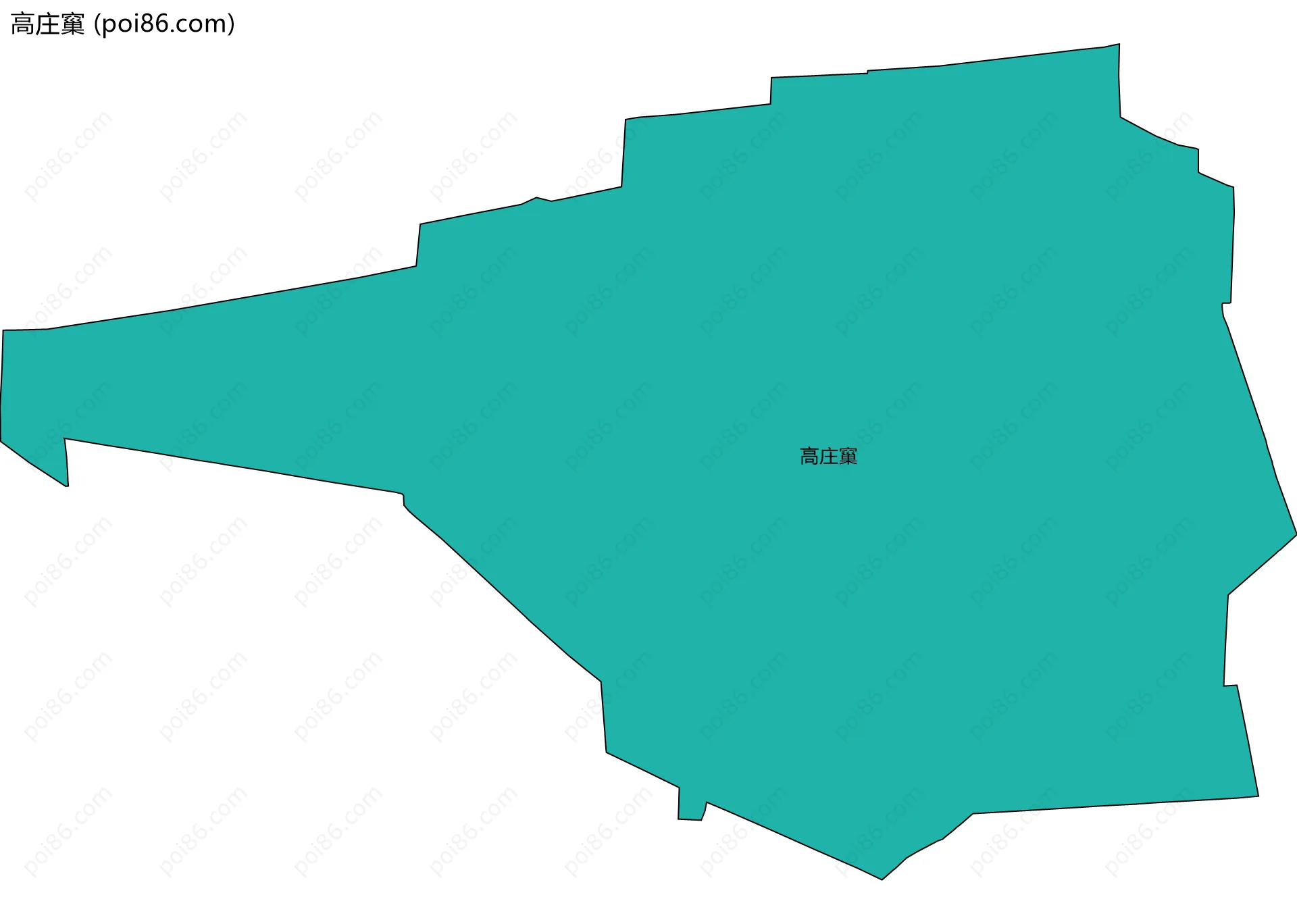 高庄窼边界地图