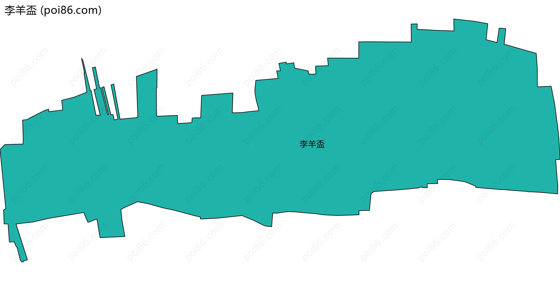 李羊盃边界地图