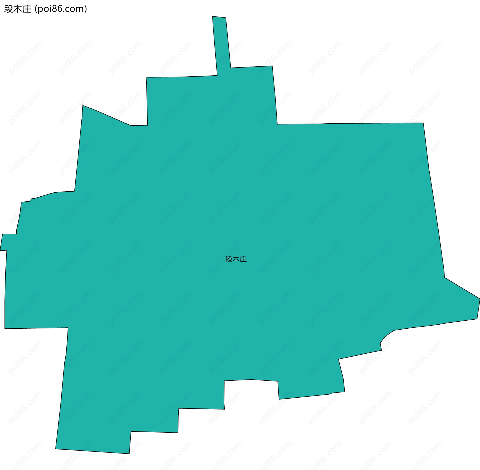 段木庄边界地图