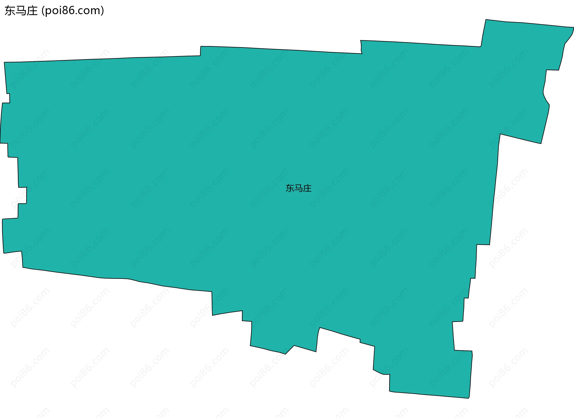 东马庄边界地图