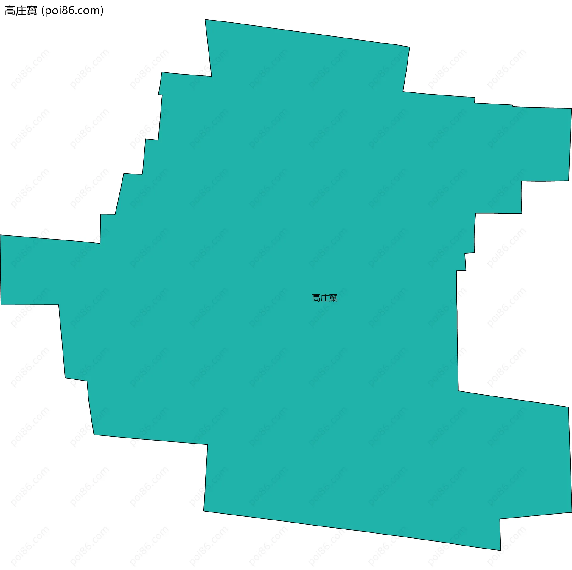 高庄窼边界地图