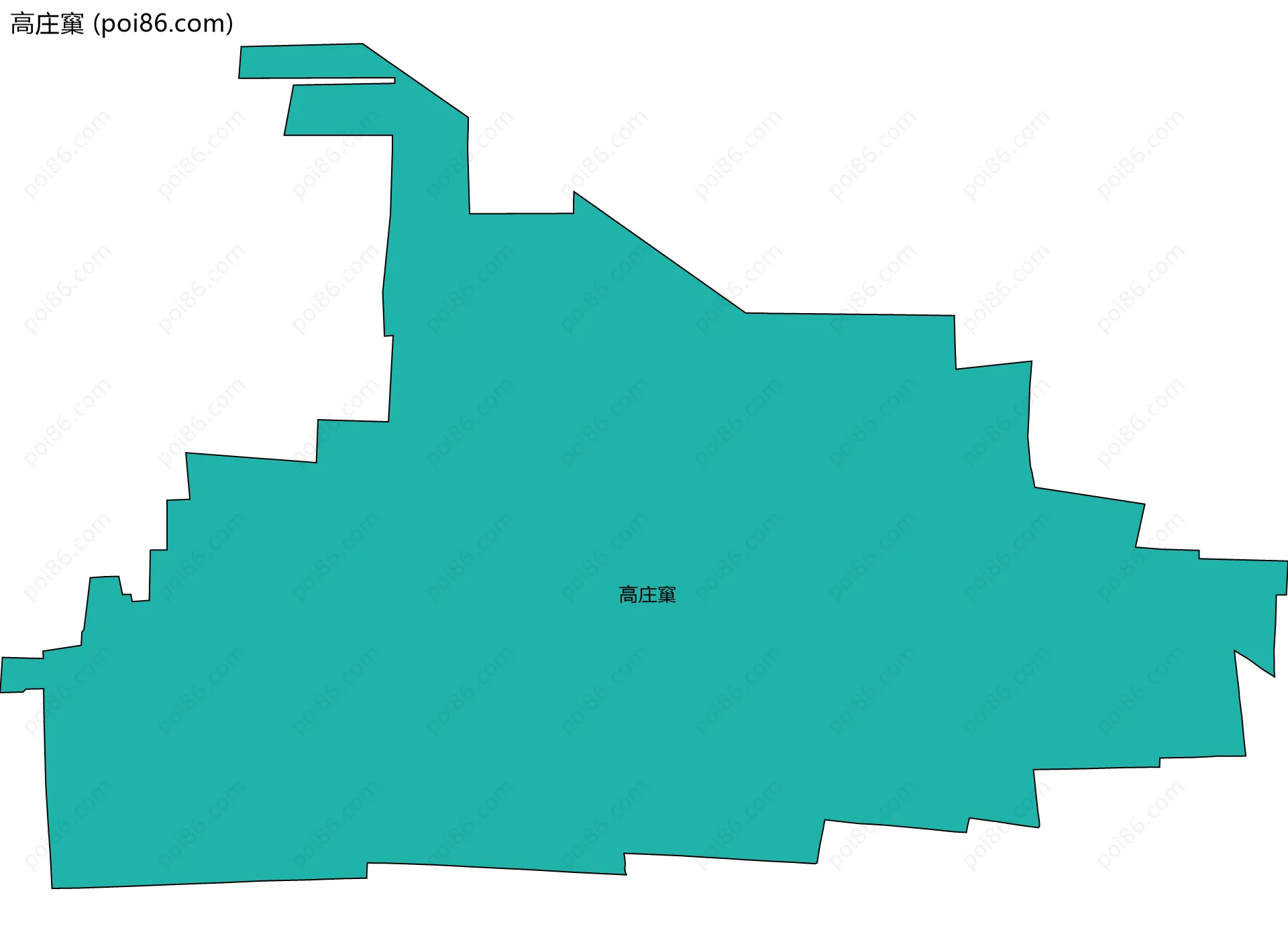 高庄窼边界地图