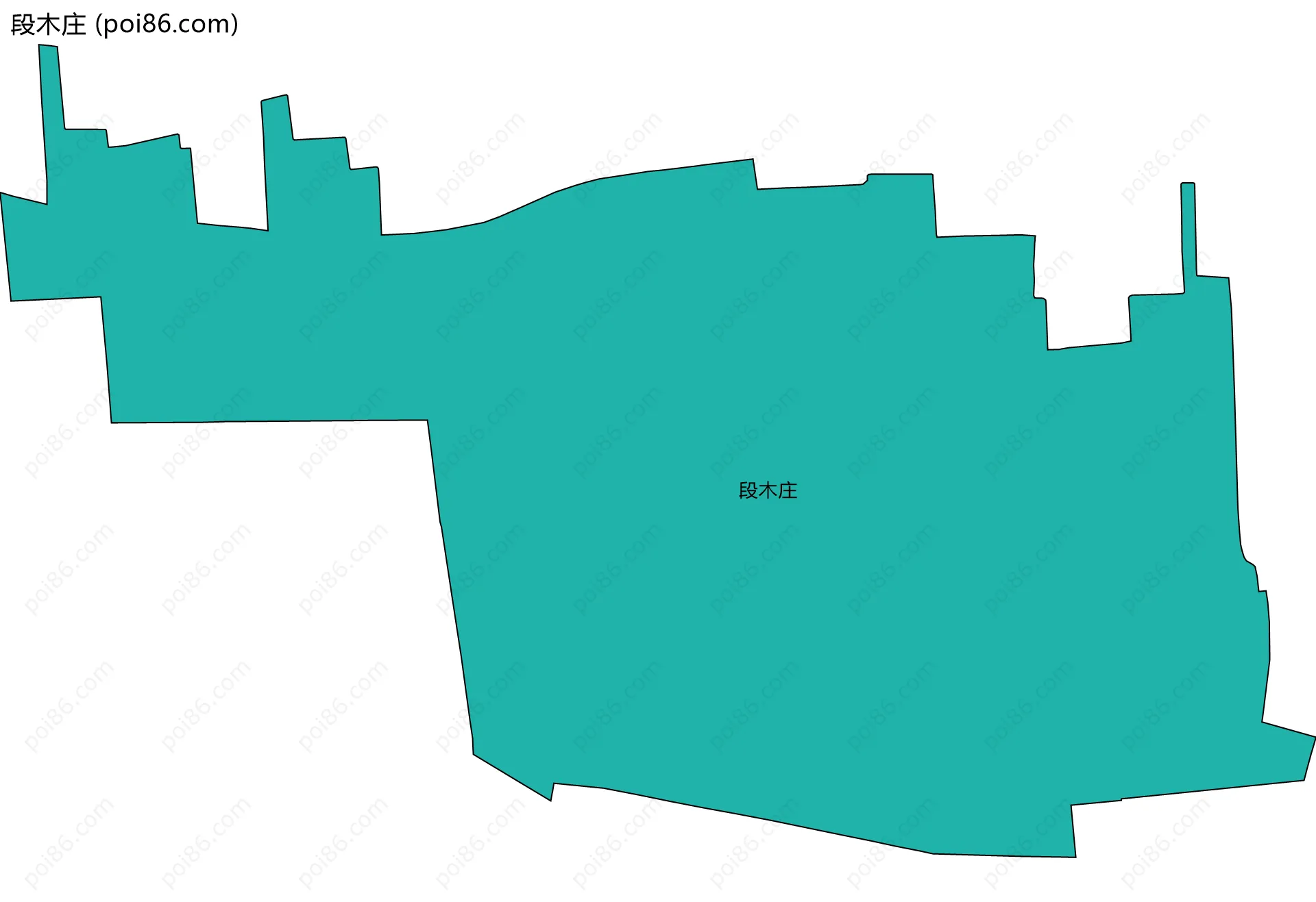 段木庄边界地图