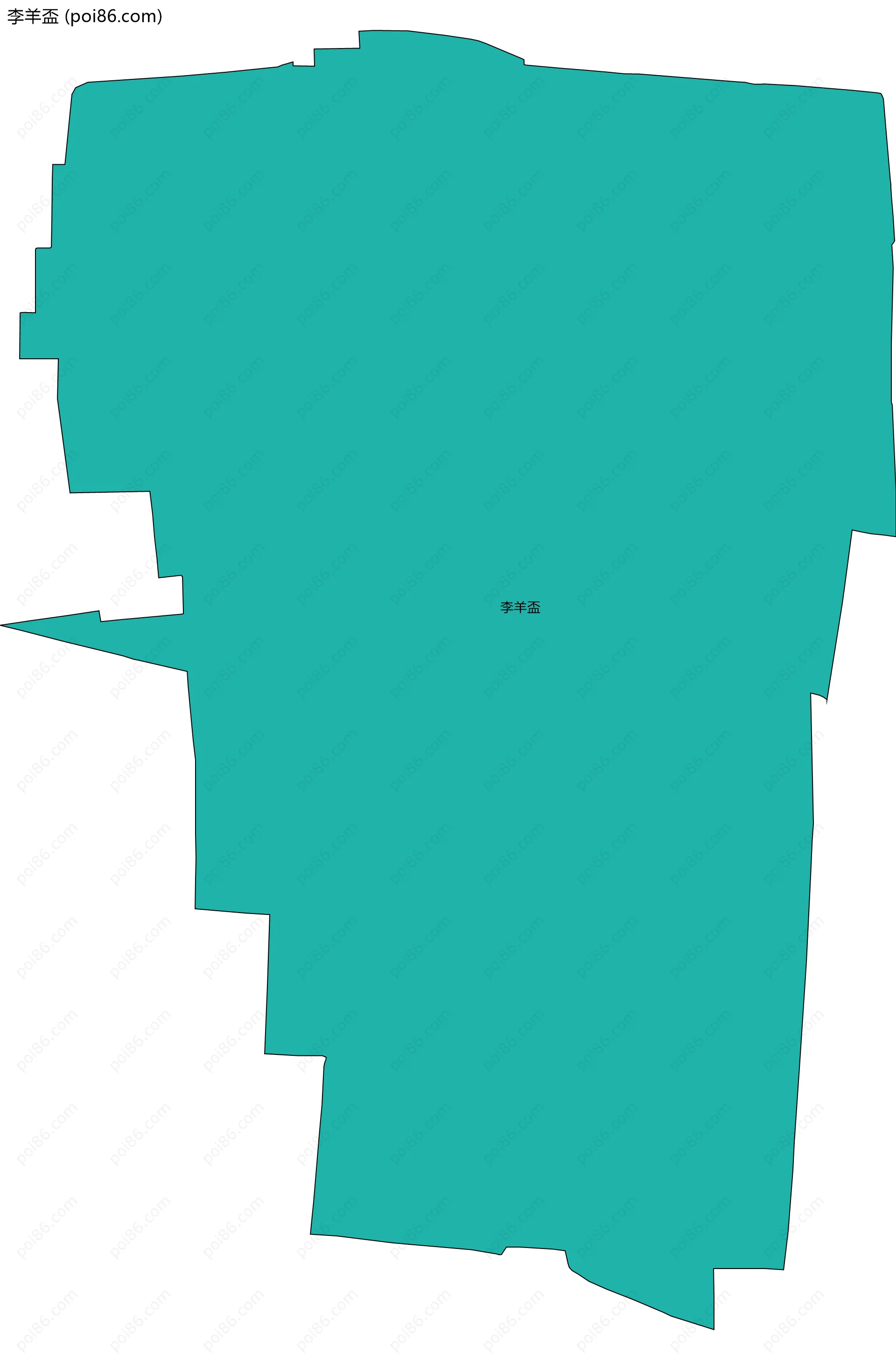 李羊盃边界地图