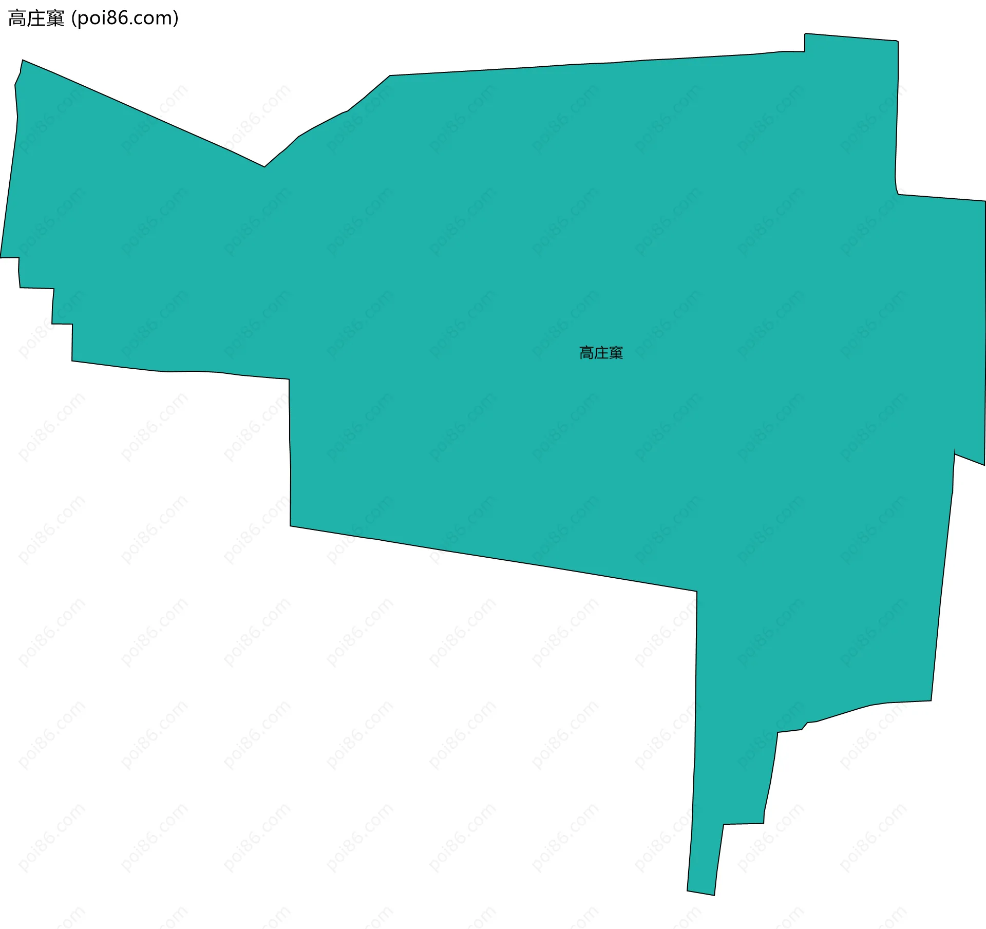 高庄窼边界地图