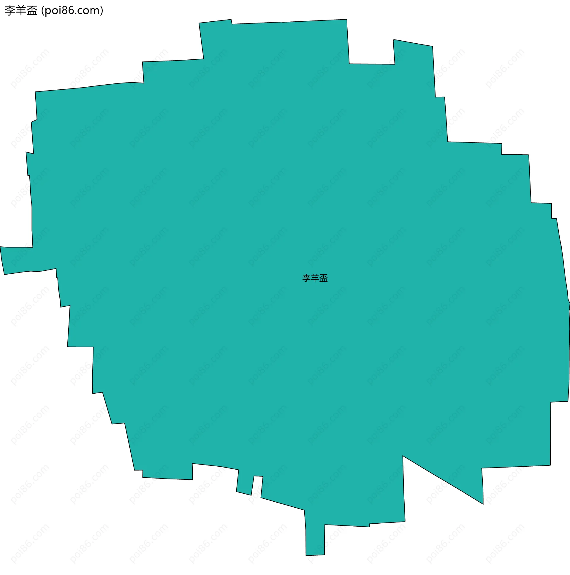 李羊盃边界地图