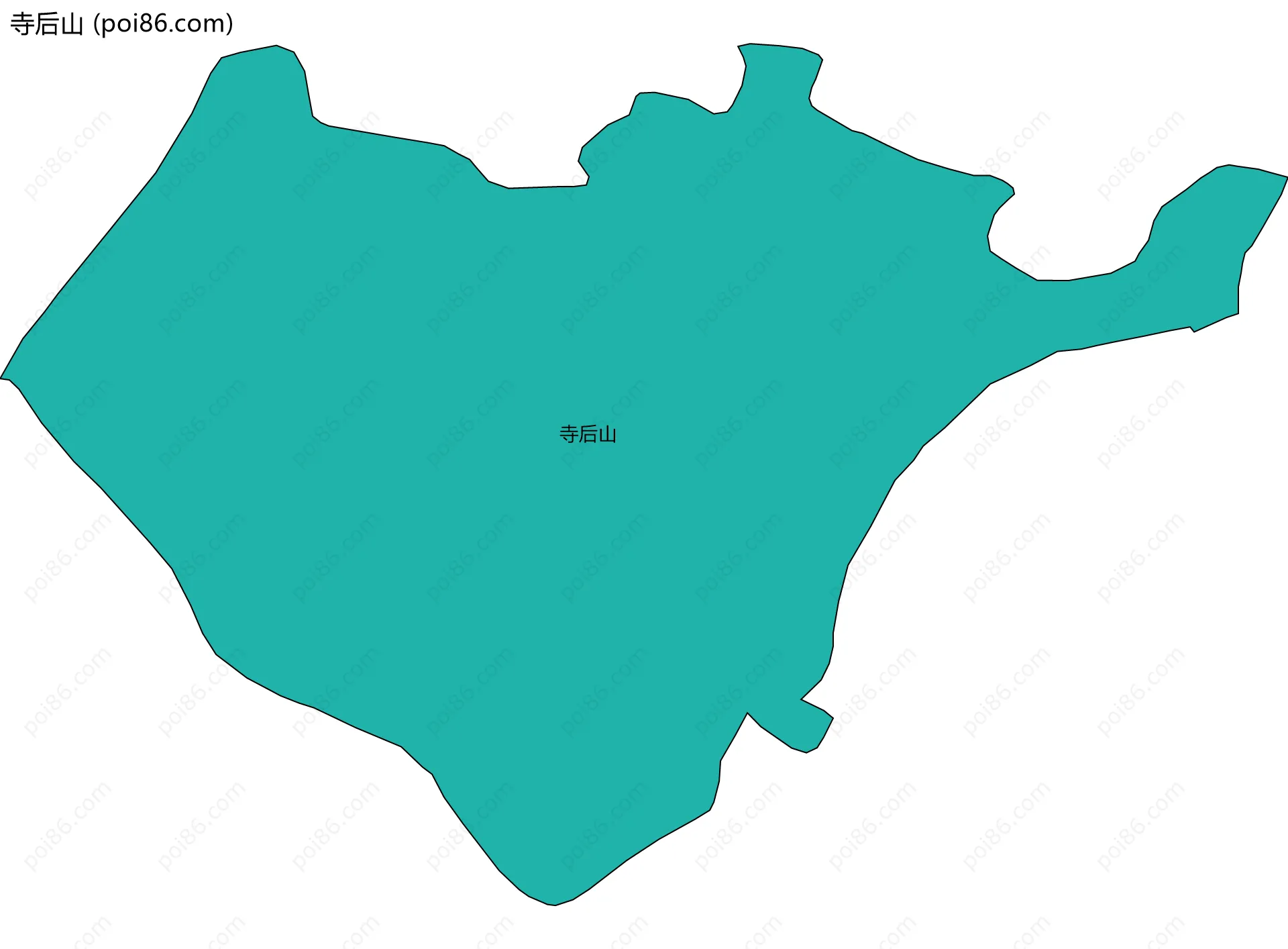 寺后山边界地图
