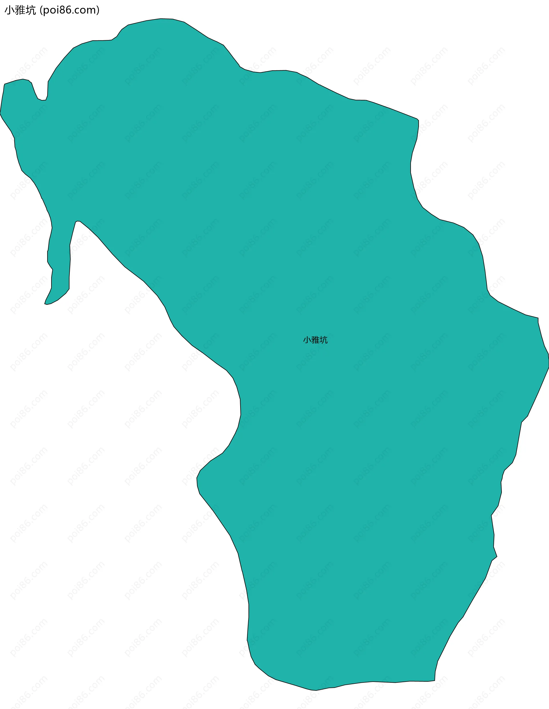 小雅坑边界地图