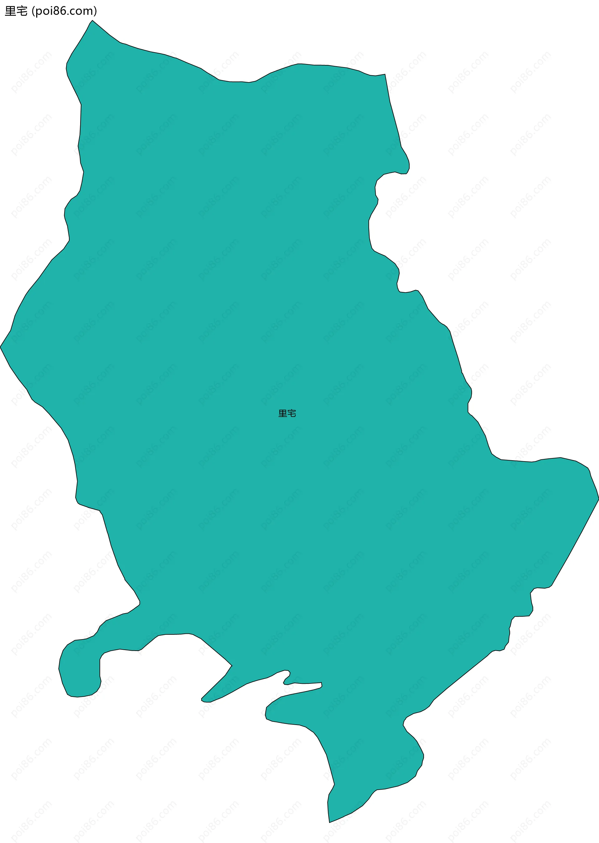 里宅边界地图