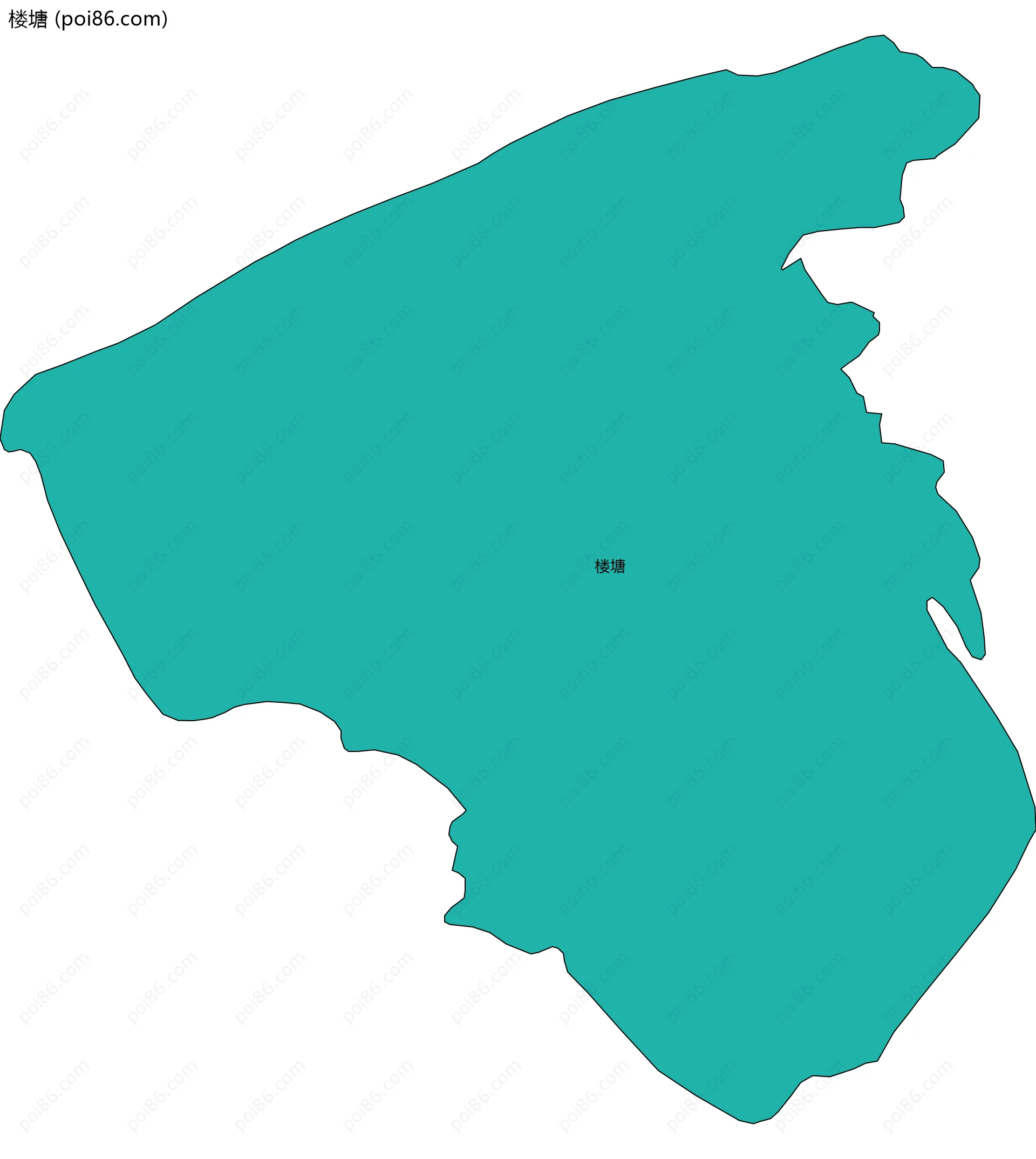 楼塘边界地图