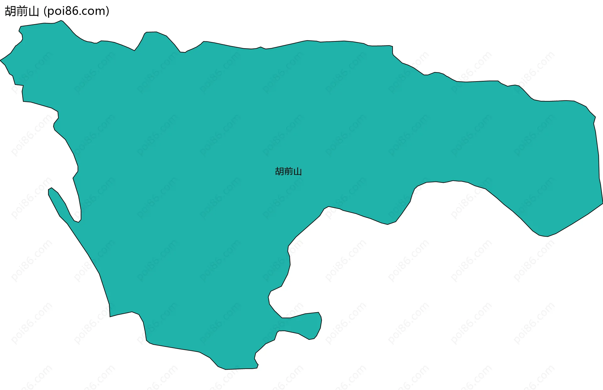 胡前山边界地图
