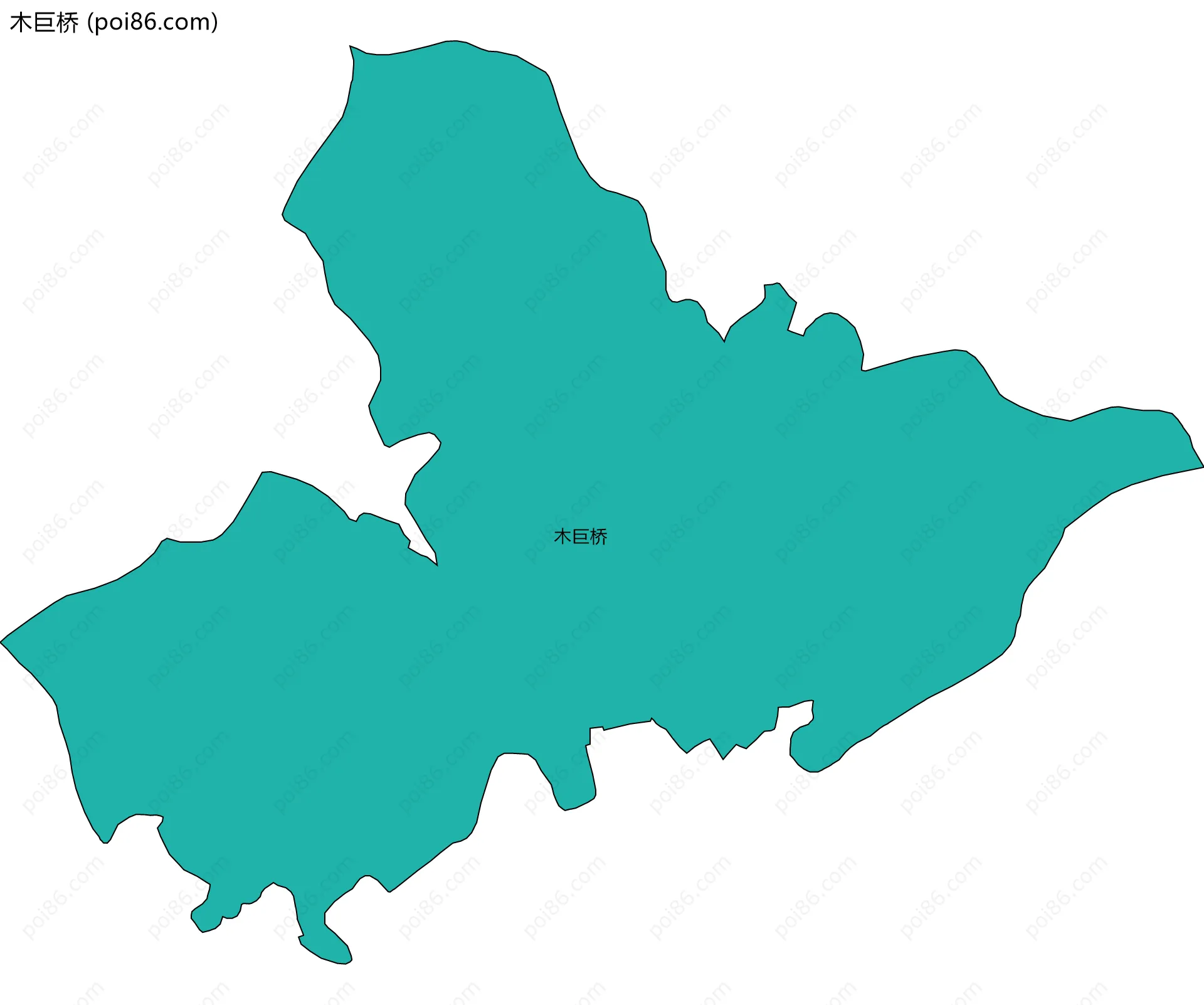 木巨桥边界地图