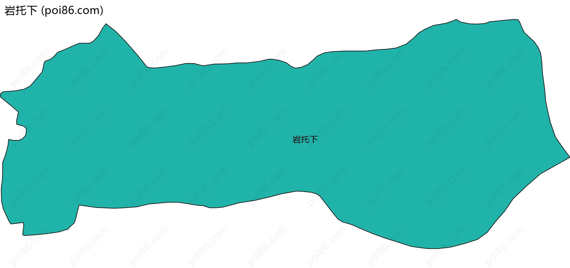 岩托下边界地图