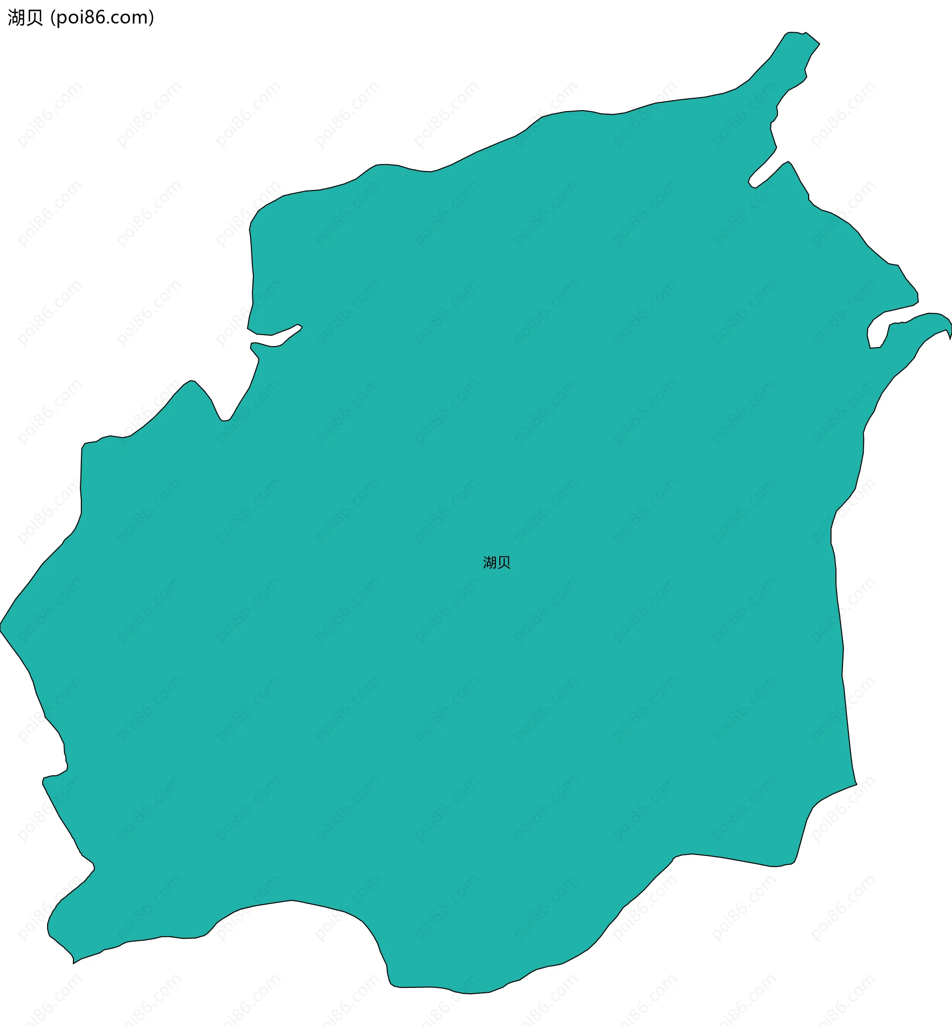 湖贝边界地图
