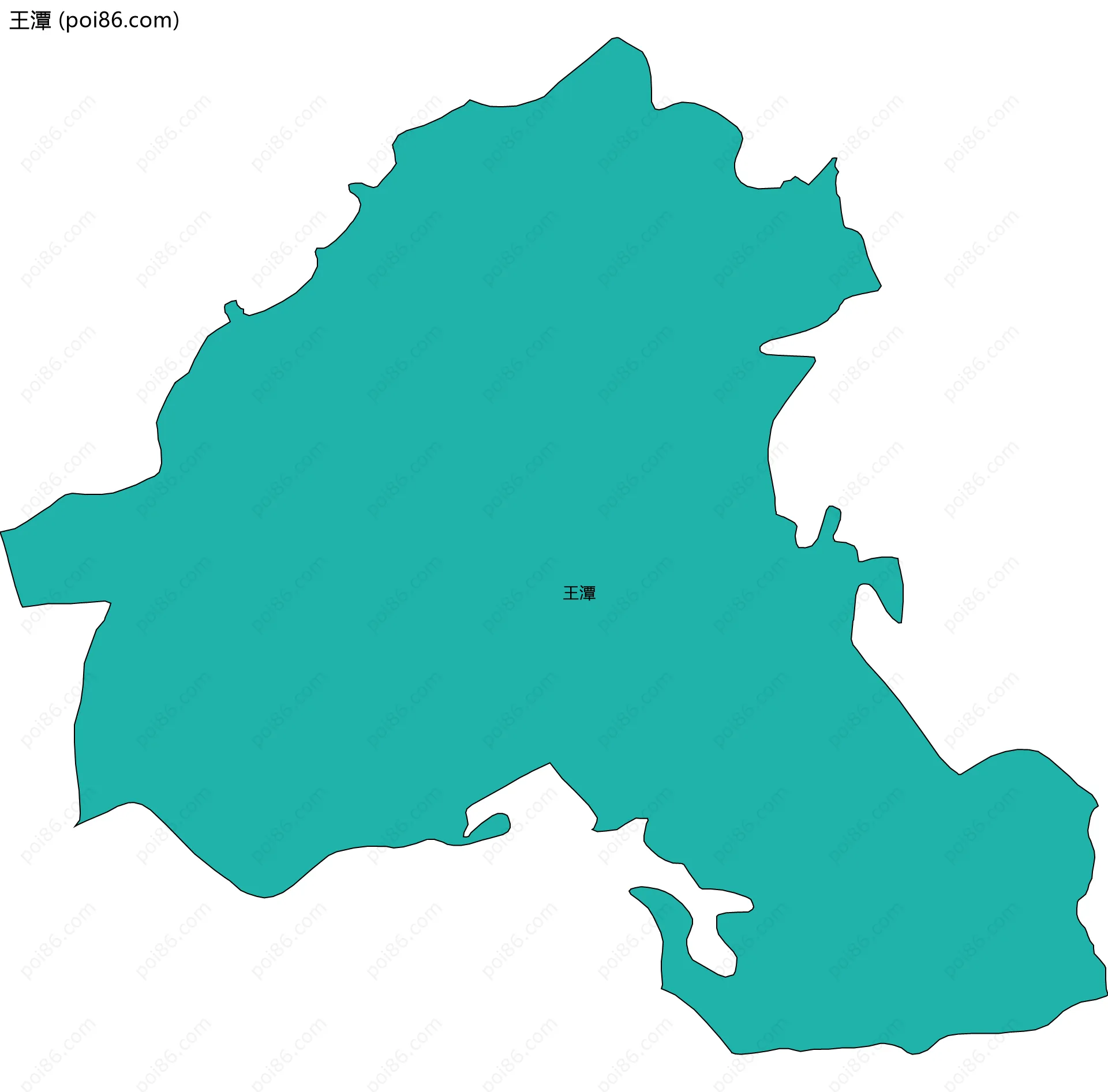 王潭边界地图
