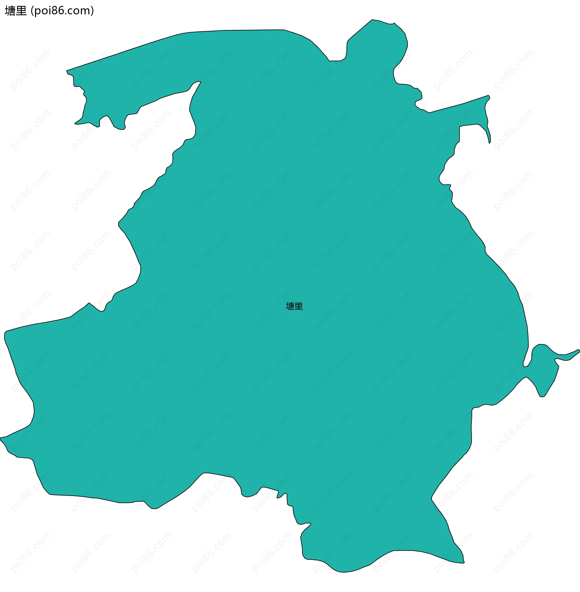 塘里边界地图
