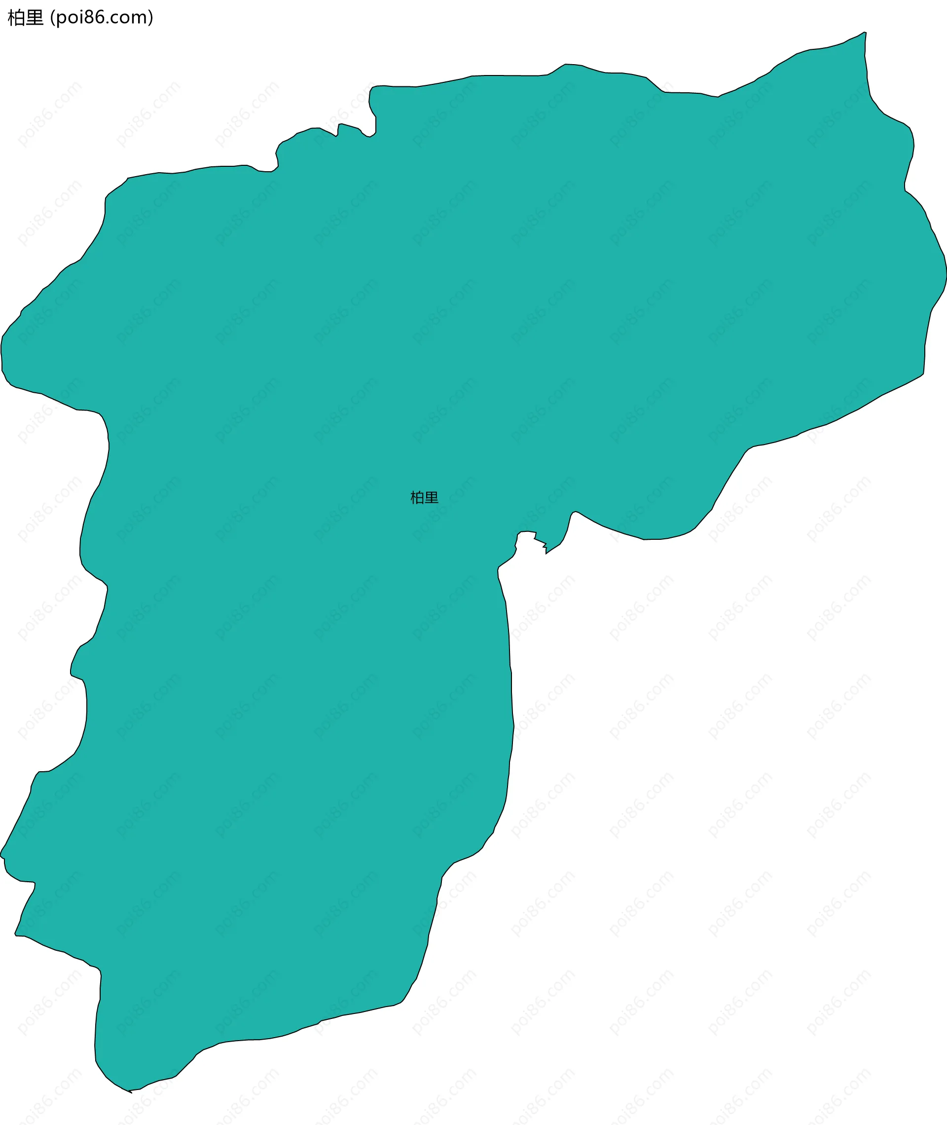 柏里边界地图