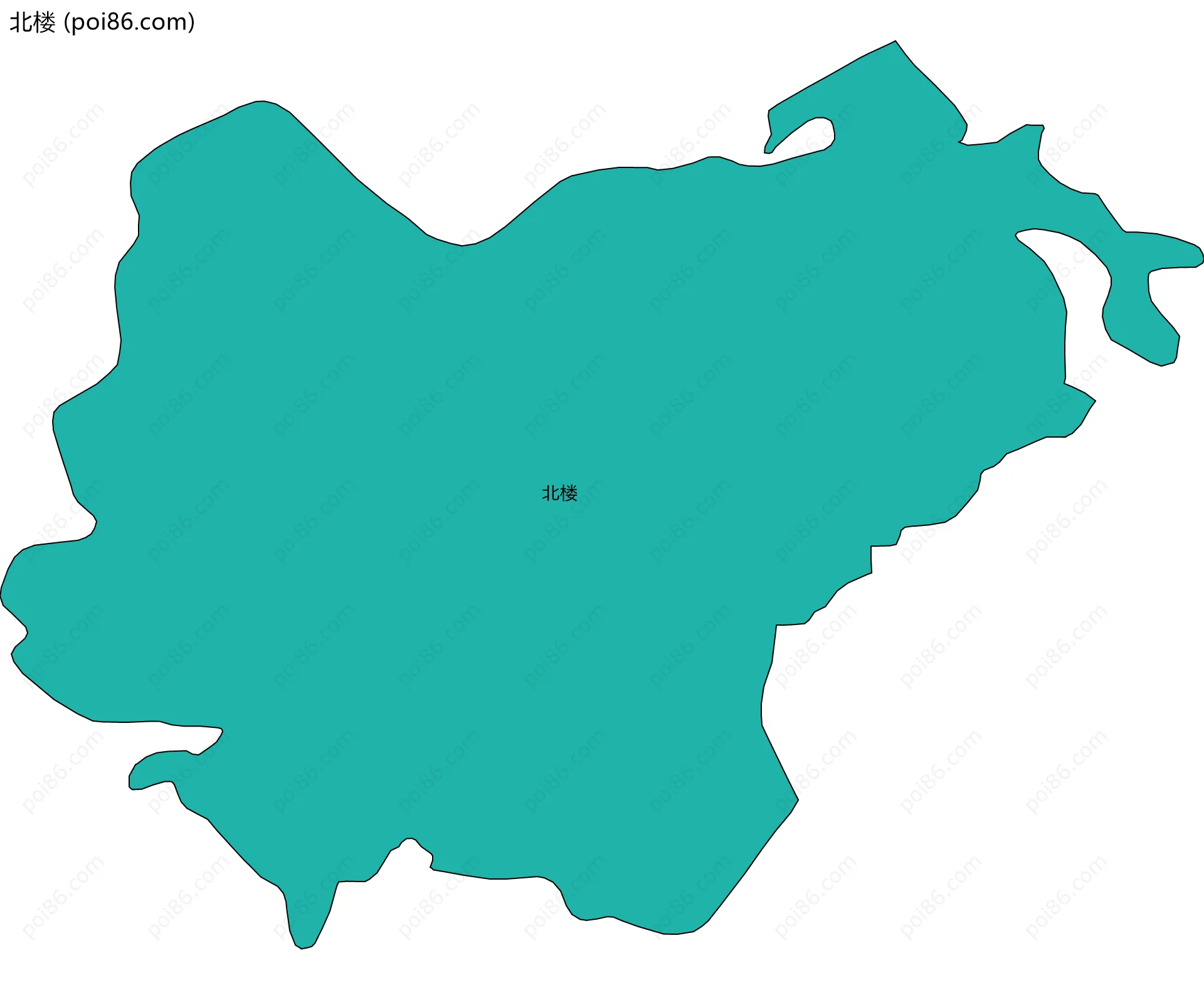 北楼边界地图