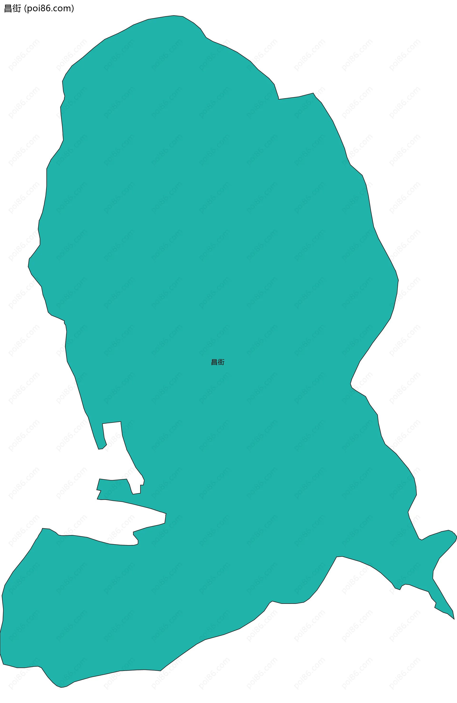 昌街边界地图