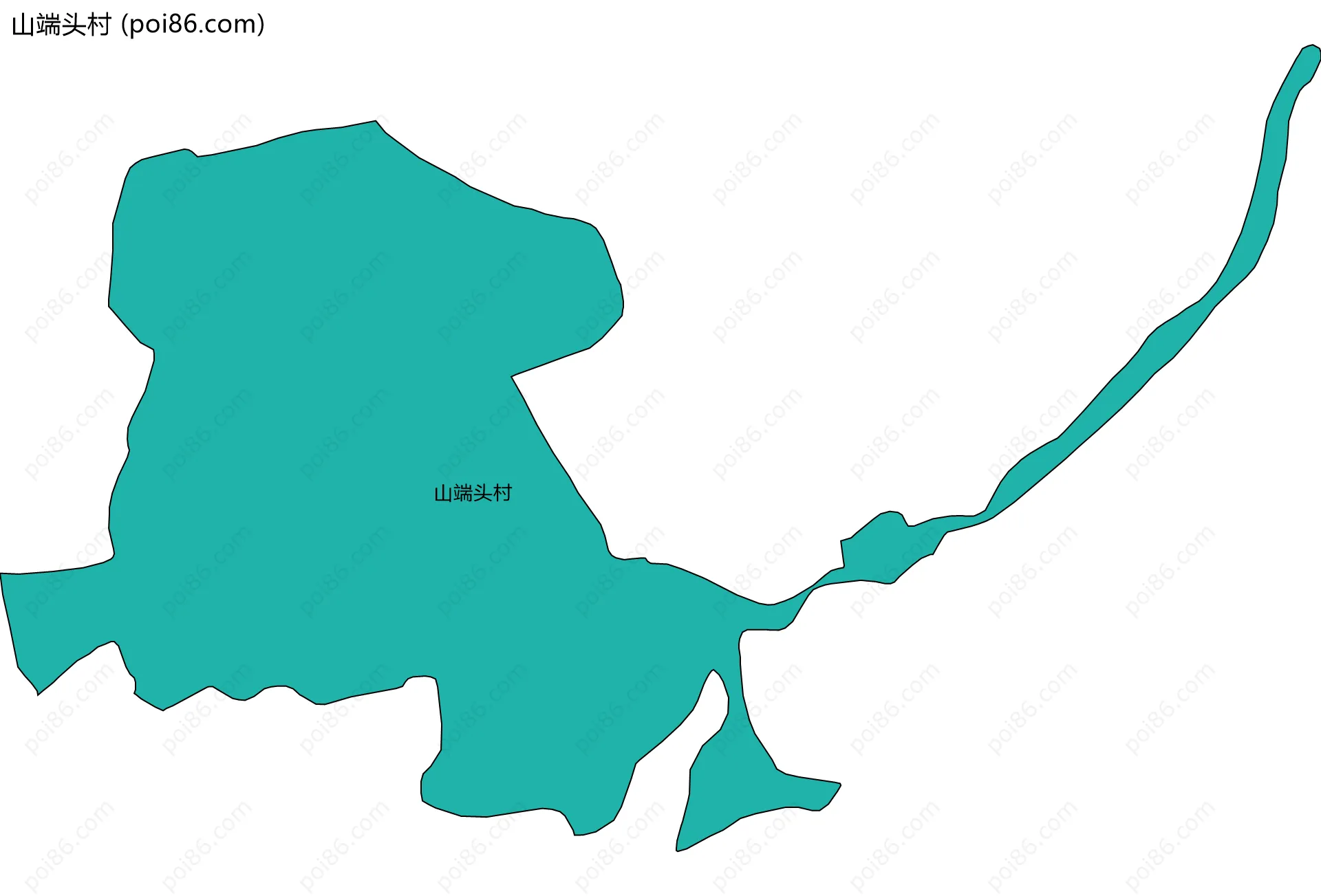 山端头村边界地图