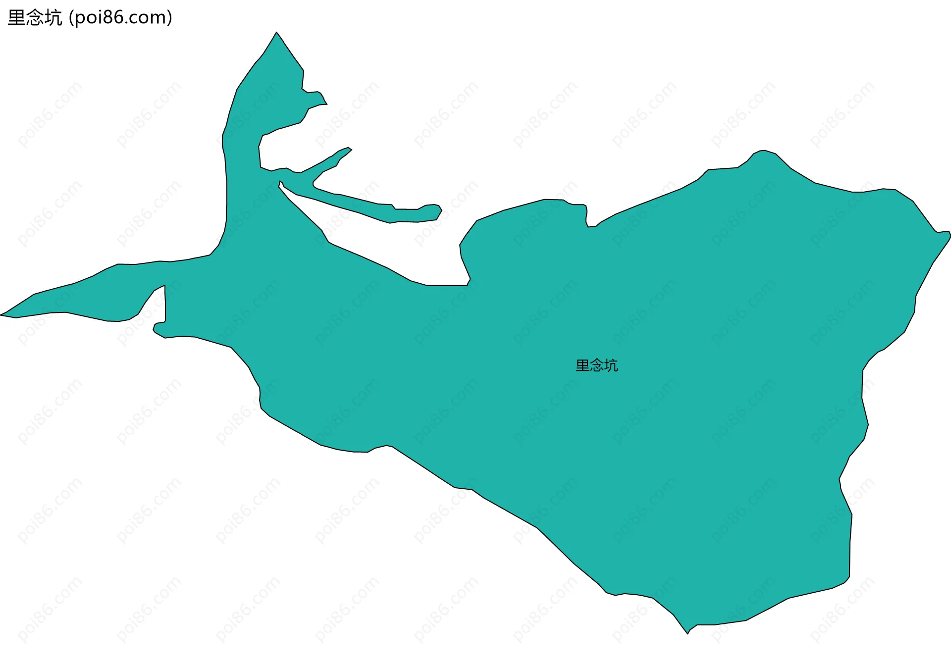 里念坑边界地图