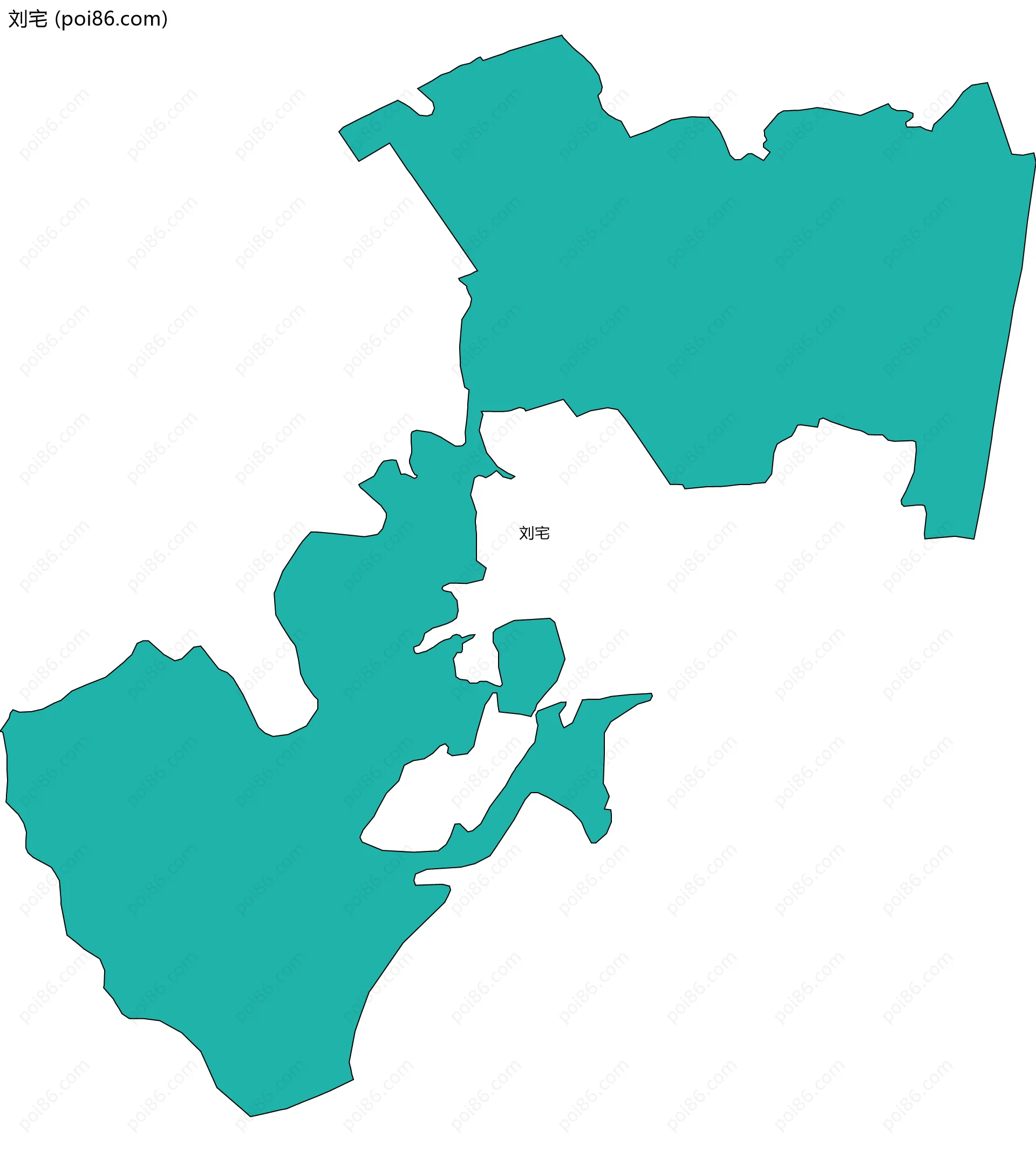 刘宅边界地图