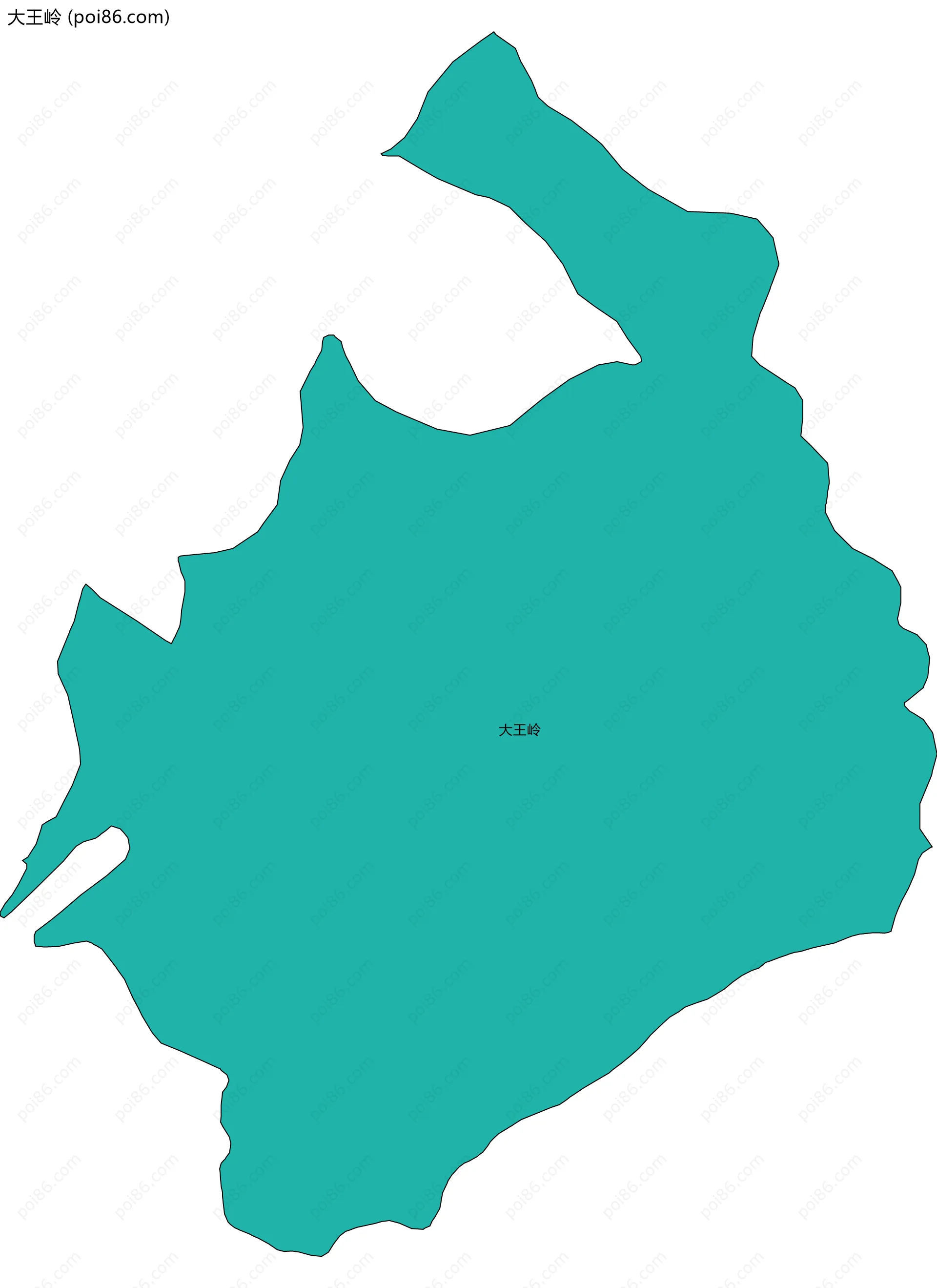 大王岭边界地图