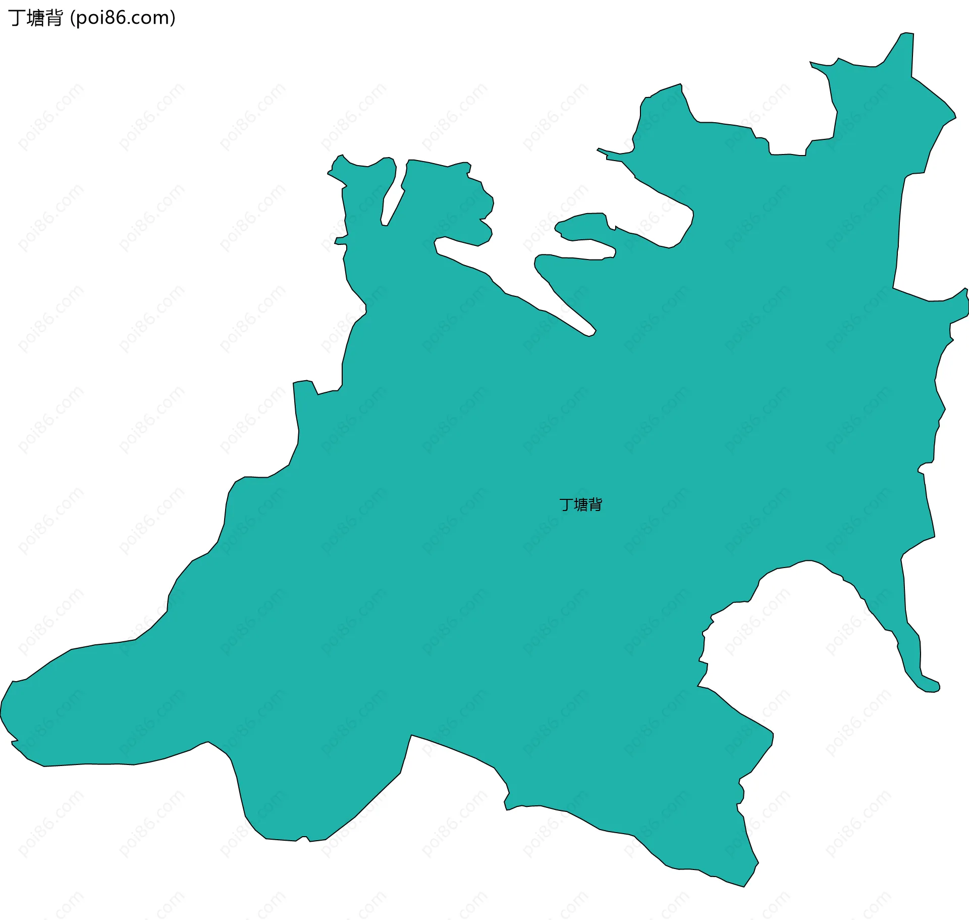 丁塘背边界地图
