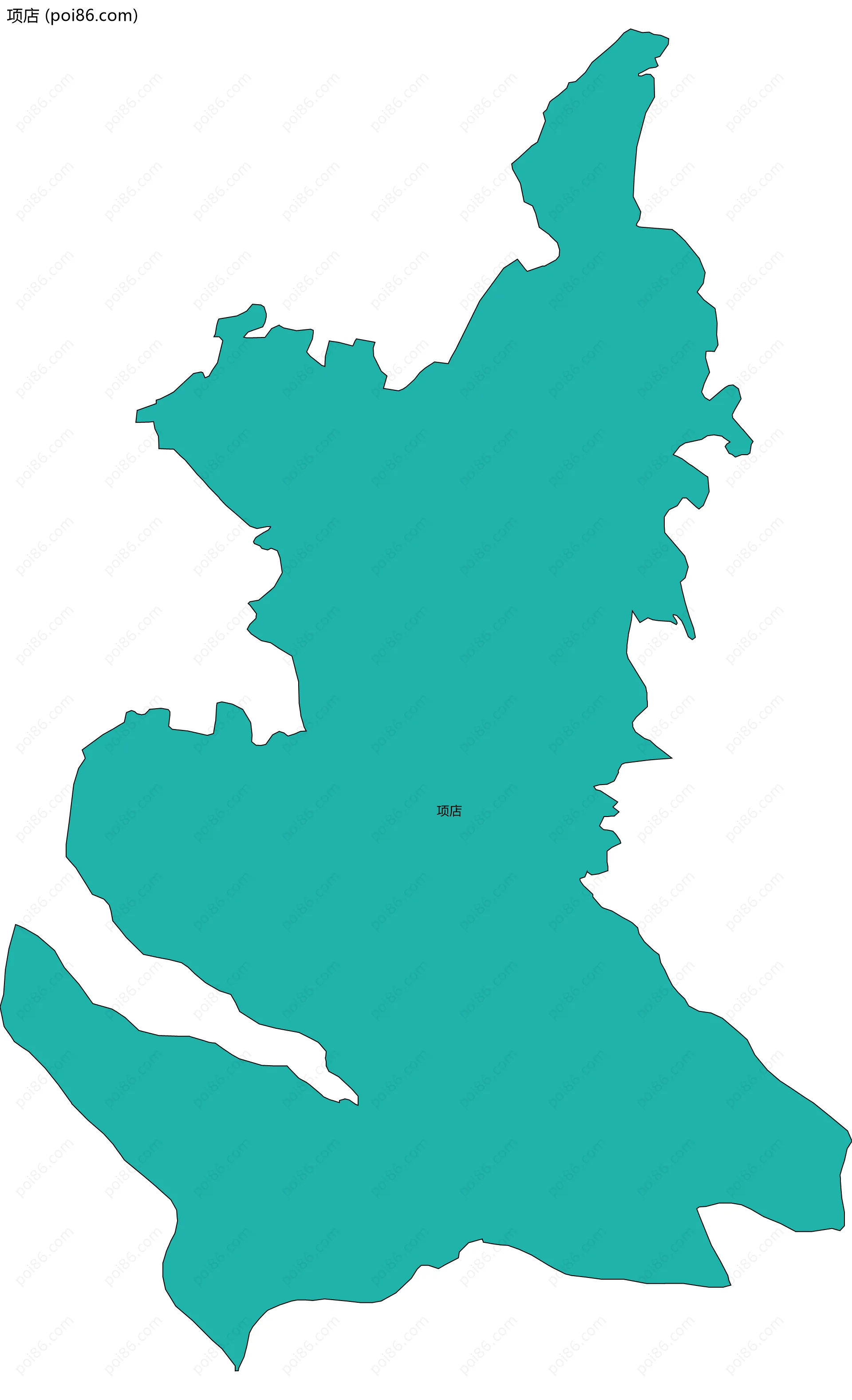 项店边界地图