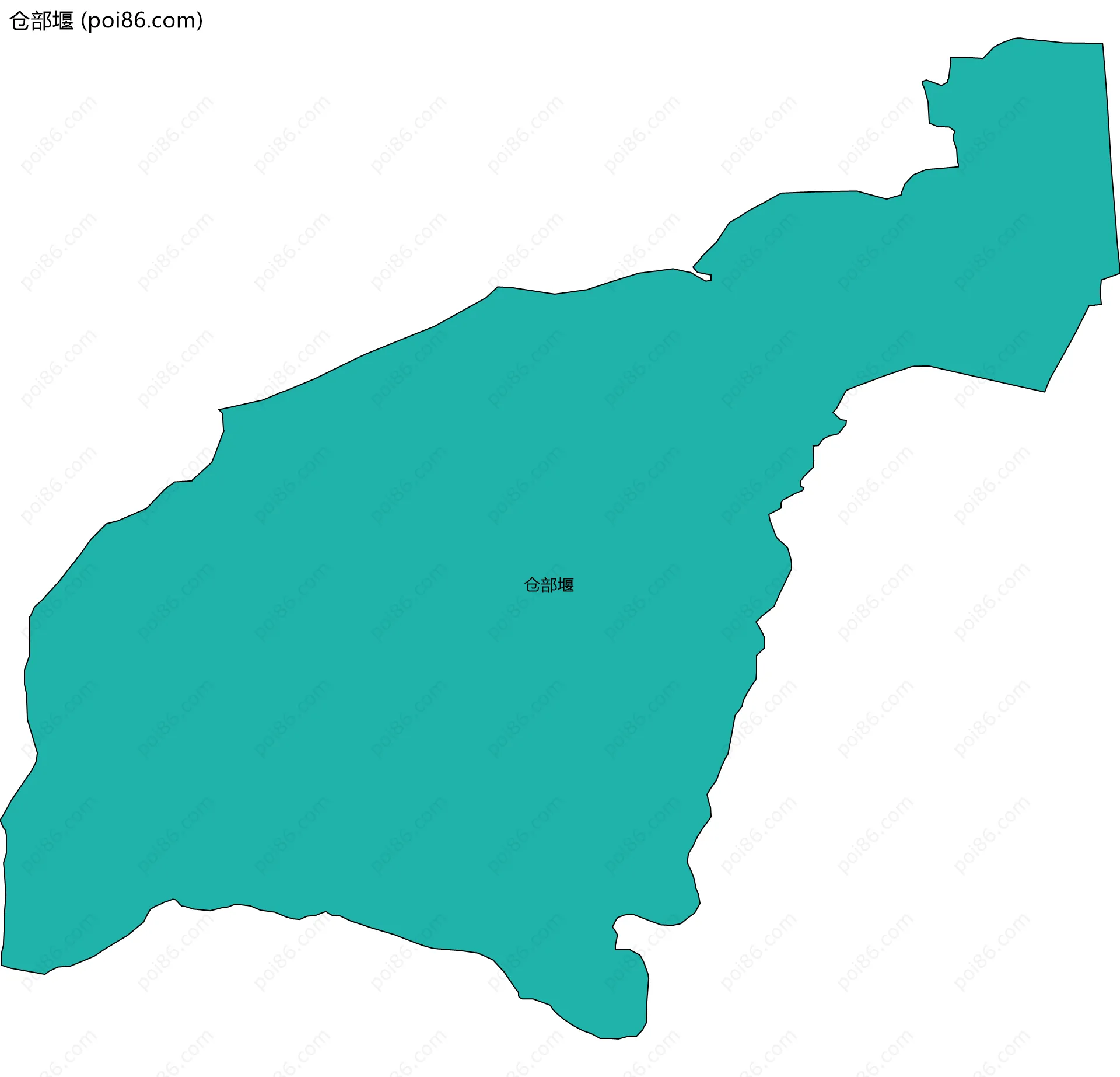 仓部堰边界地图