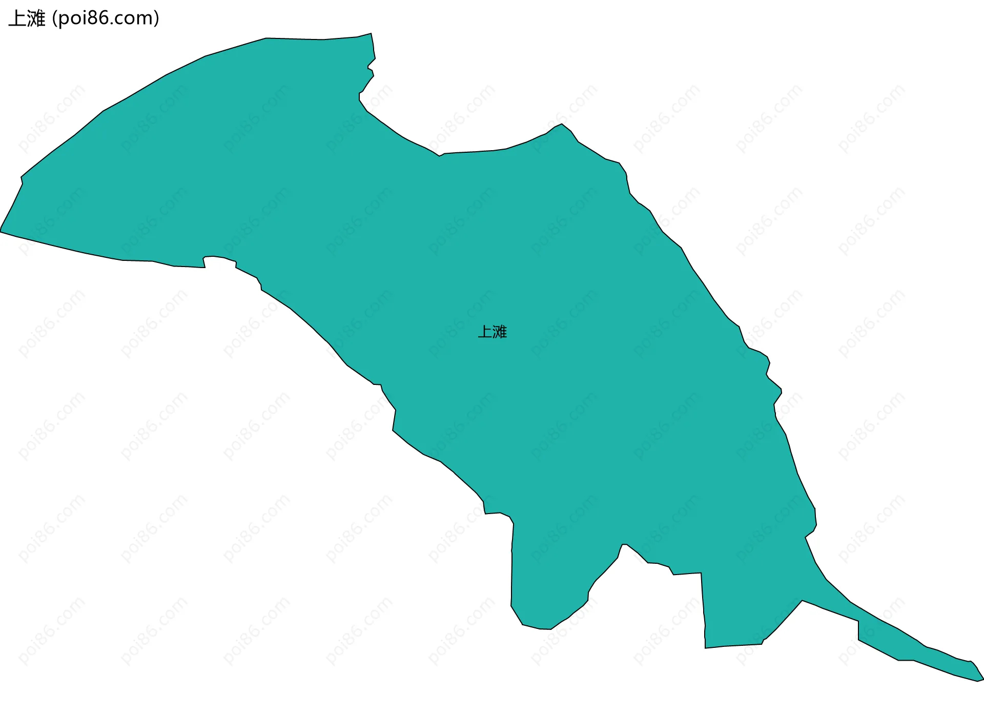 上滩边界地图