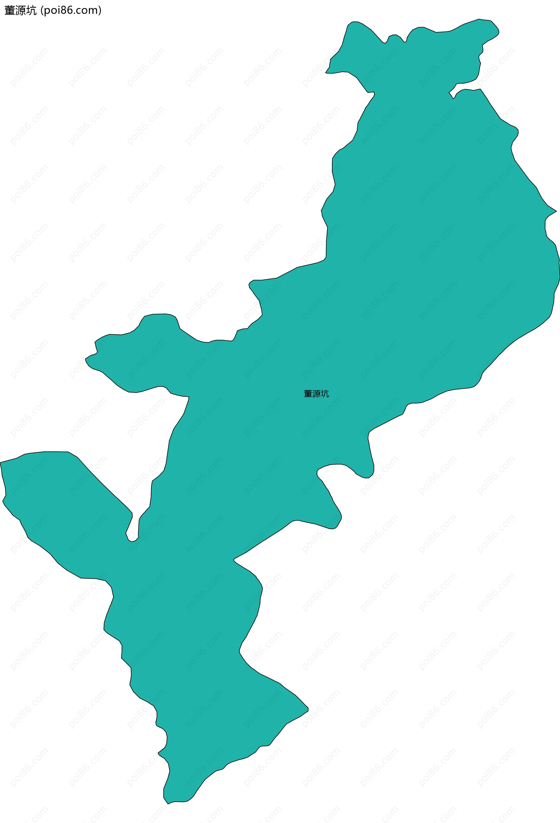 董源坑边界地图