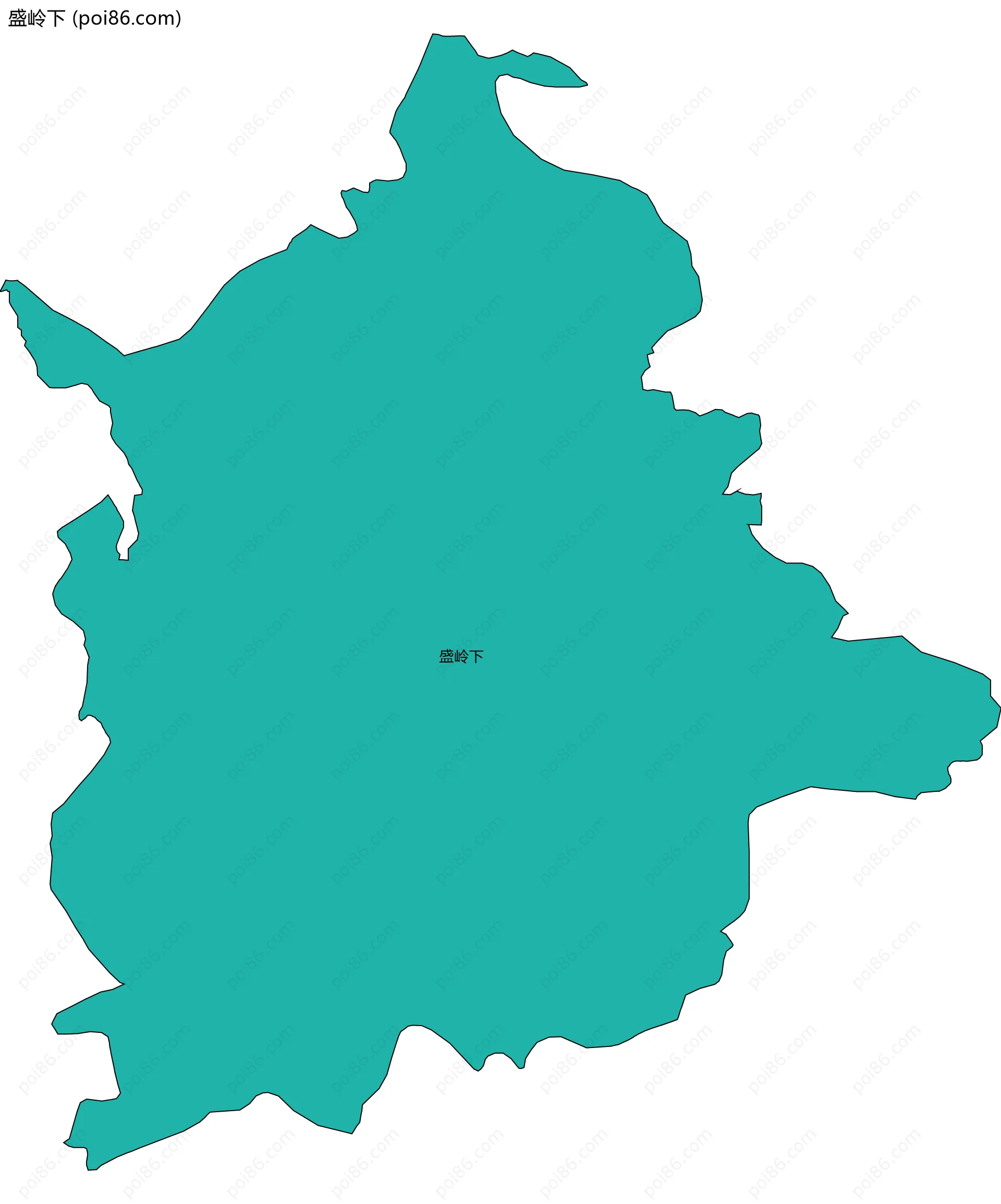 盛岭下边界地图