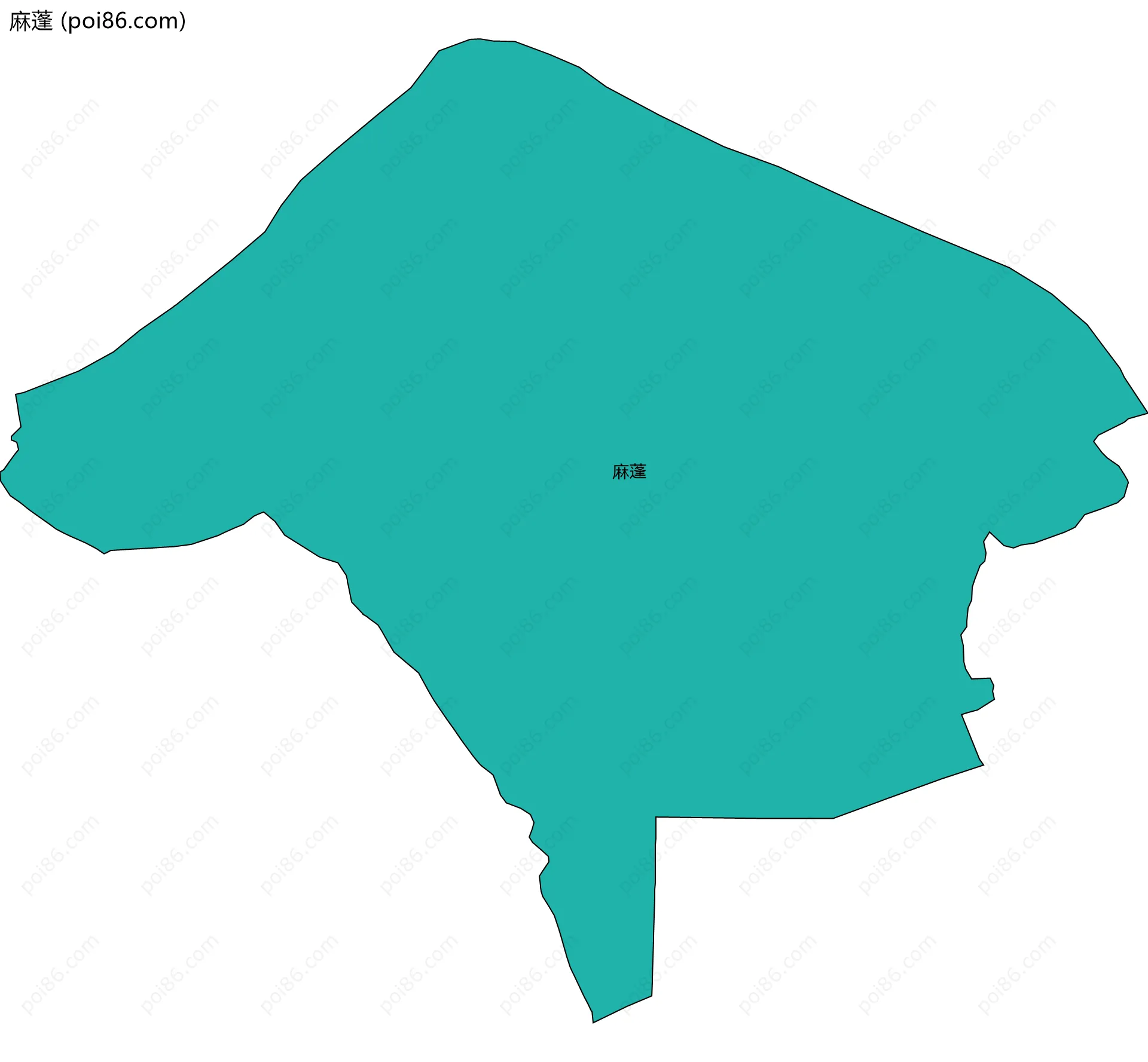 麻蓬边界地图