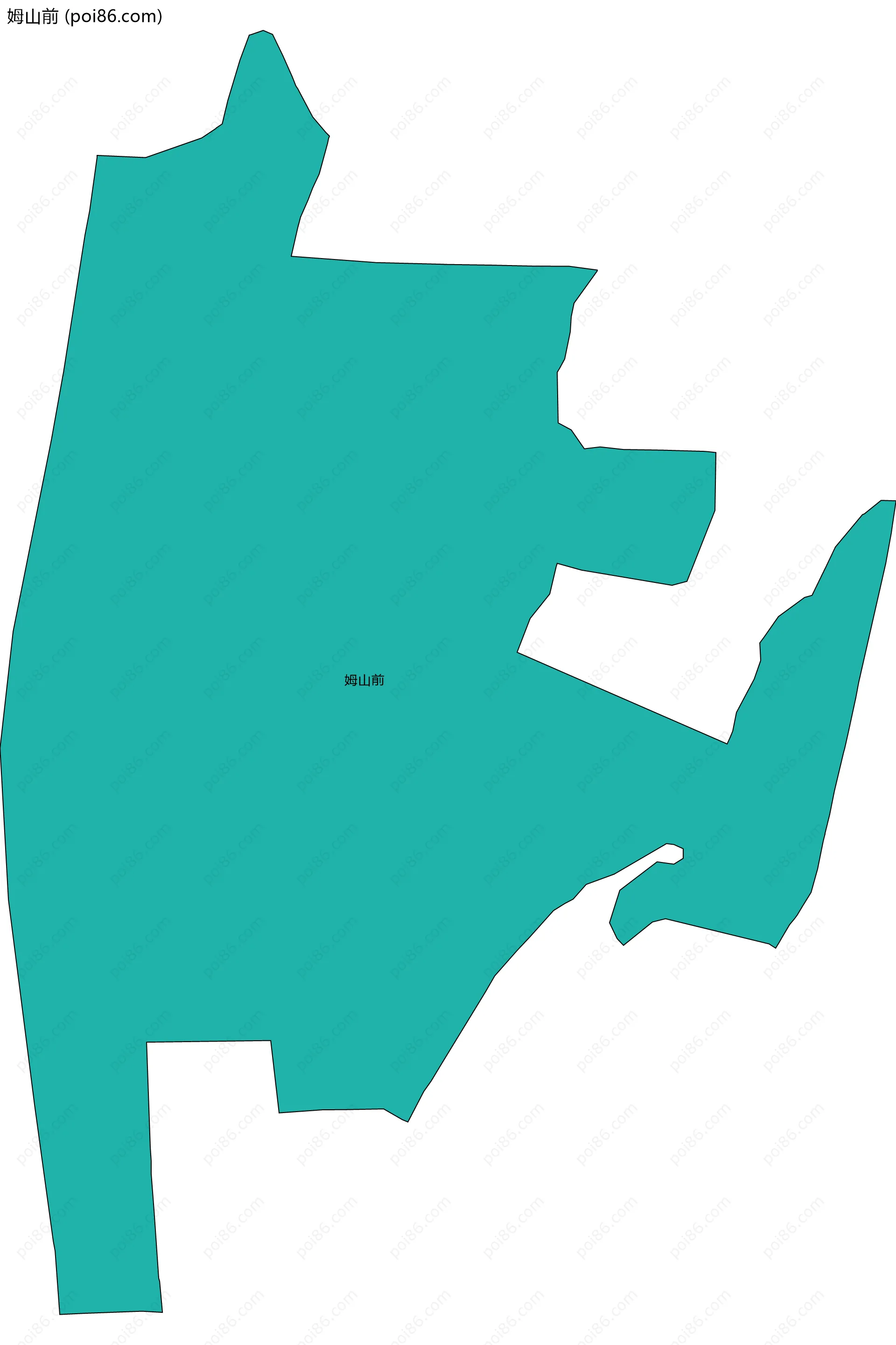 姆山前边界地图