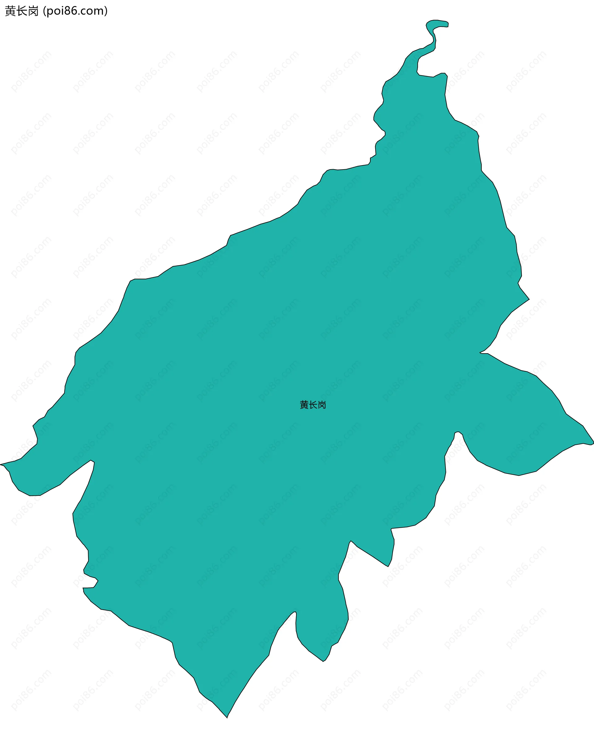 黄长岗边界地图