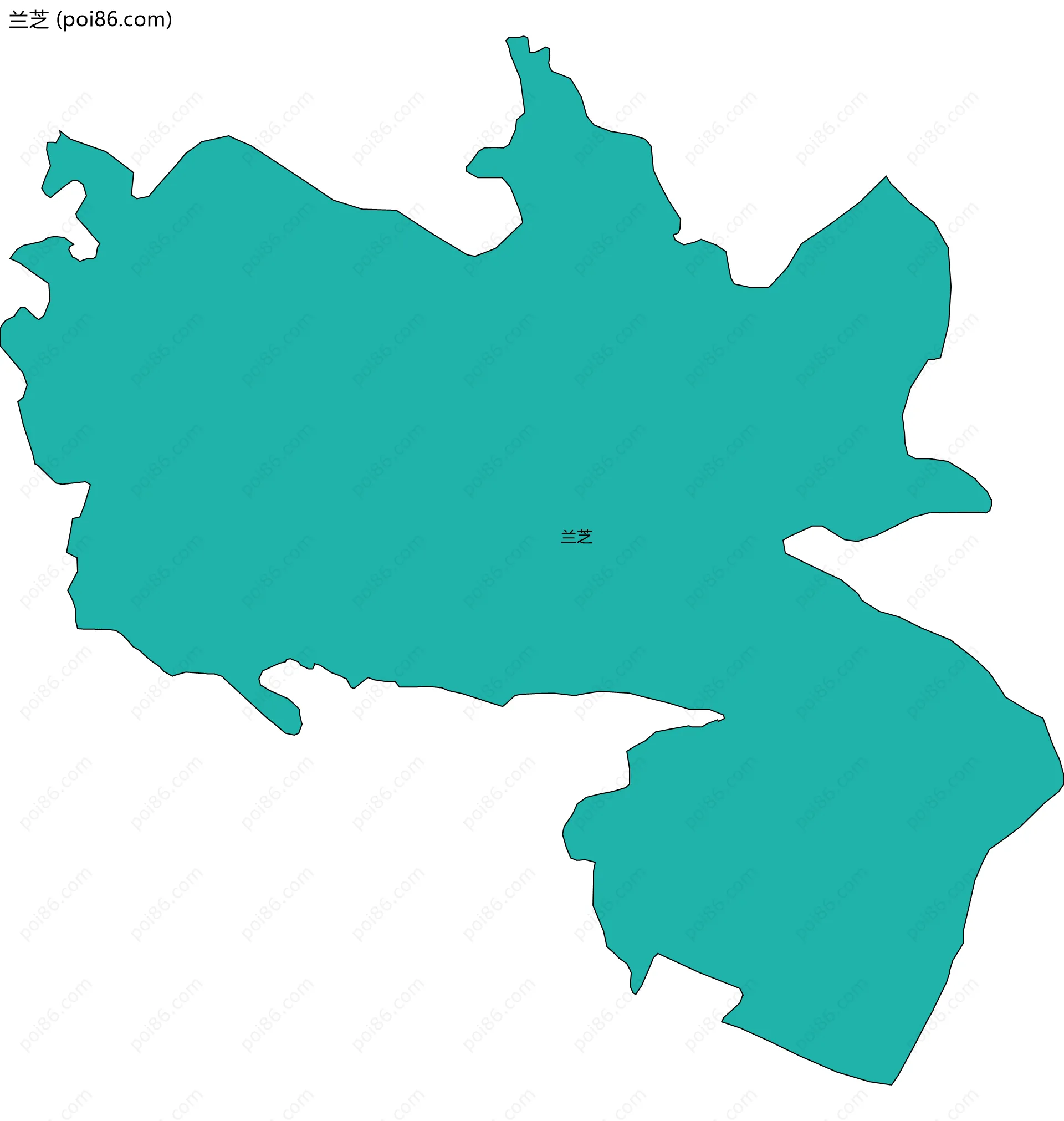 兰芝边界地图