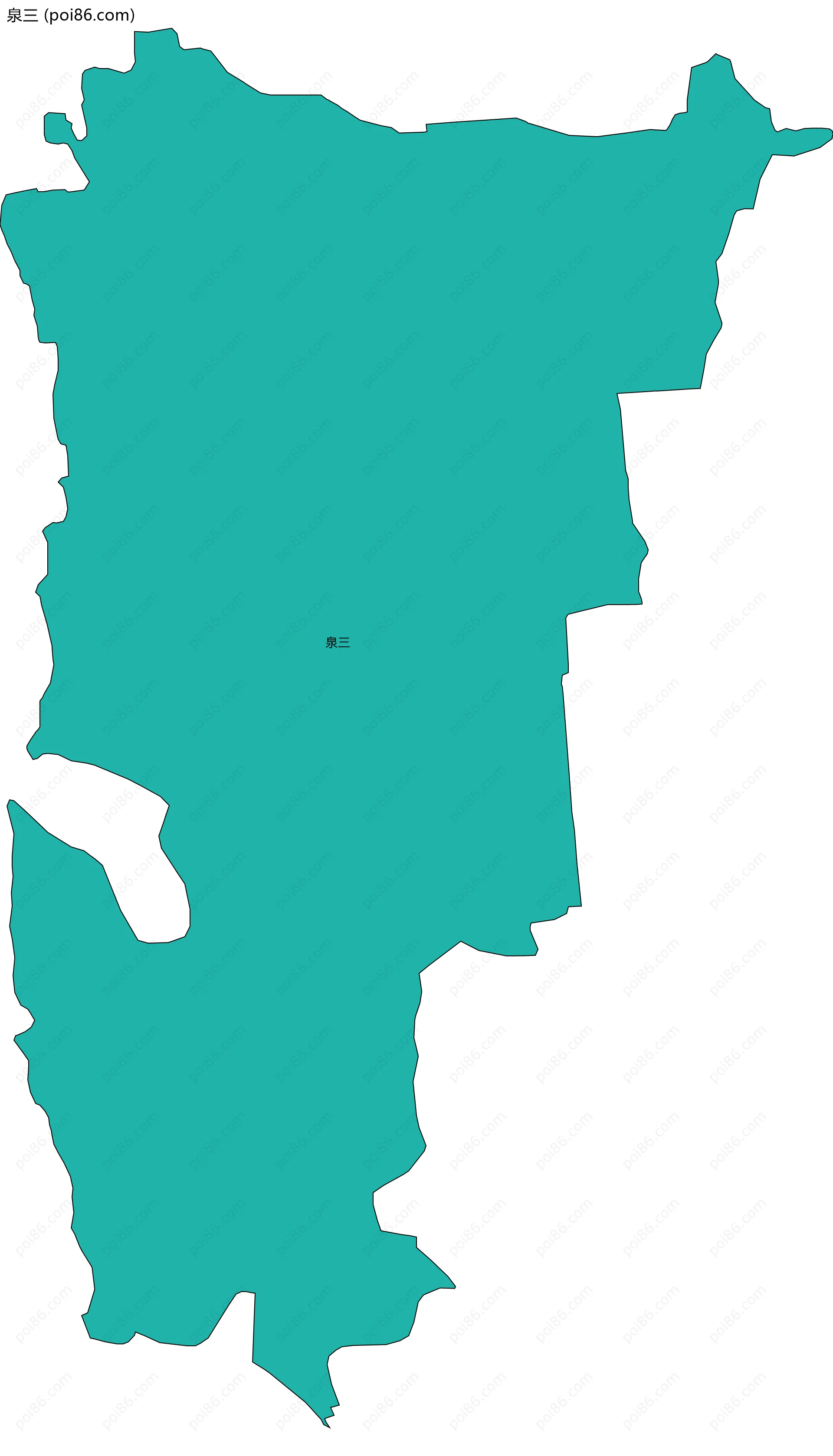 泉三边界地图