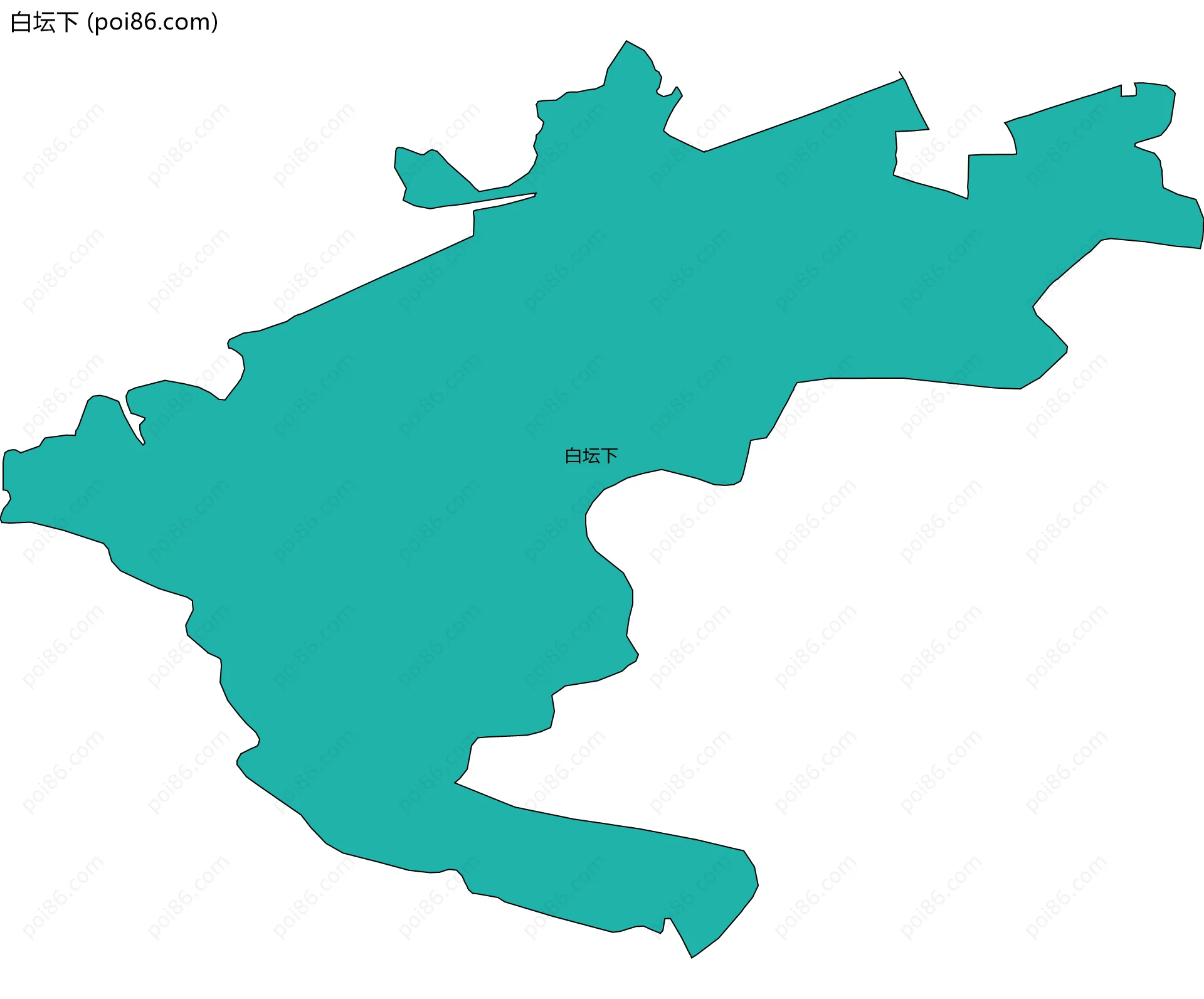 白坛下边界地图