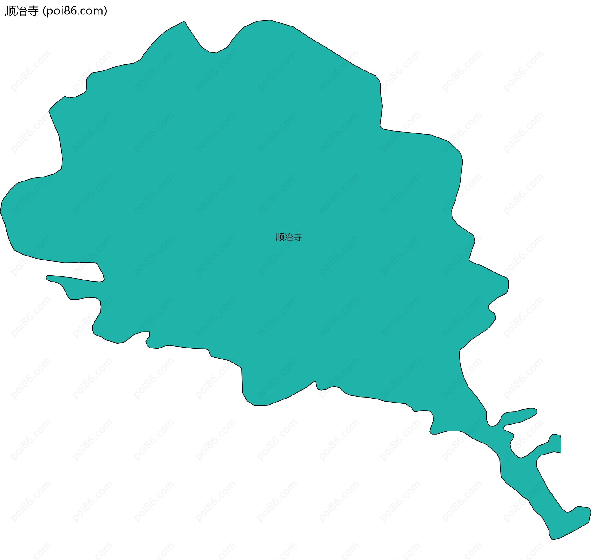 顺冶寺边界地图