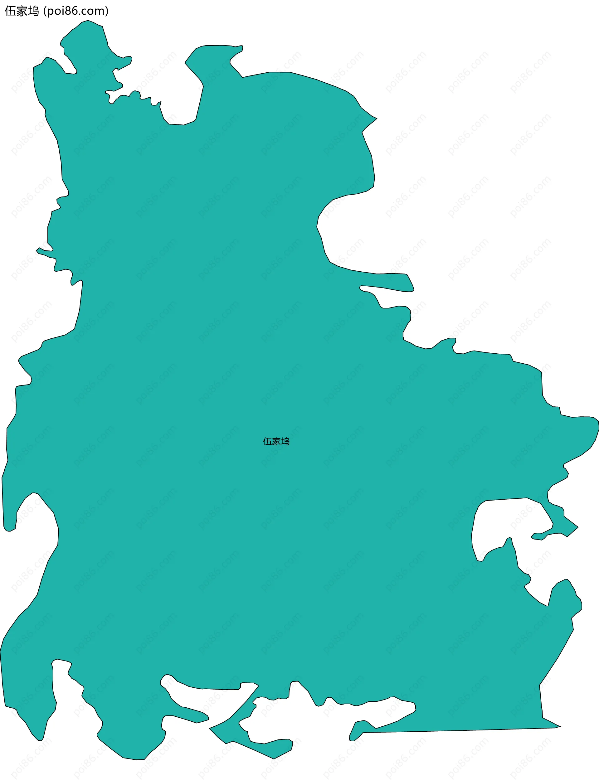 伍家坞边界地图