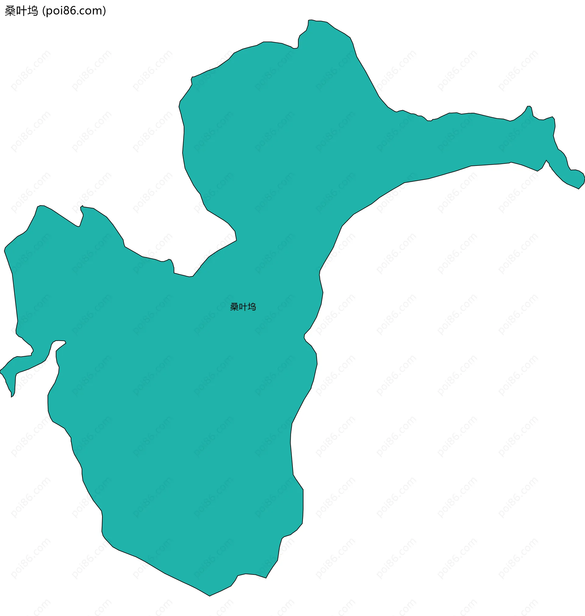 桑叶坞边界地图