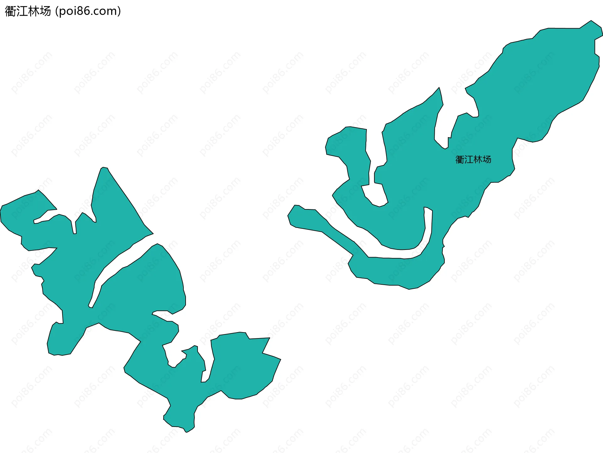 衢江林场边界地图