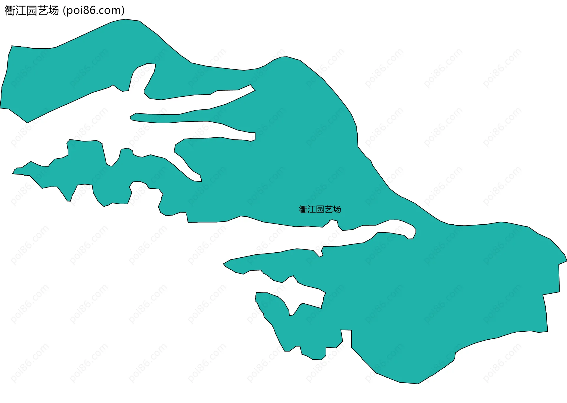 衢江园艺场边界地图