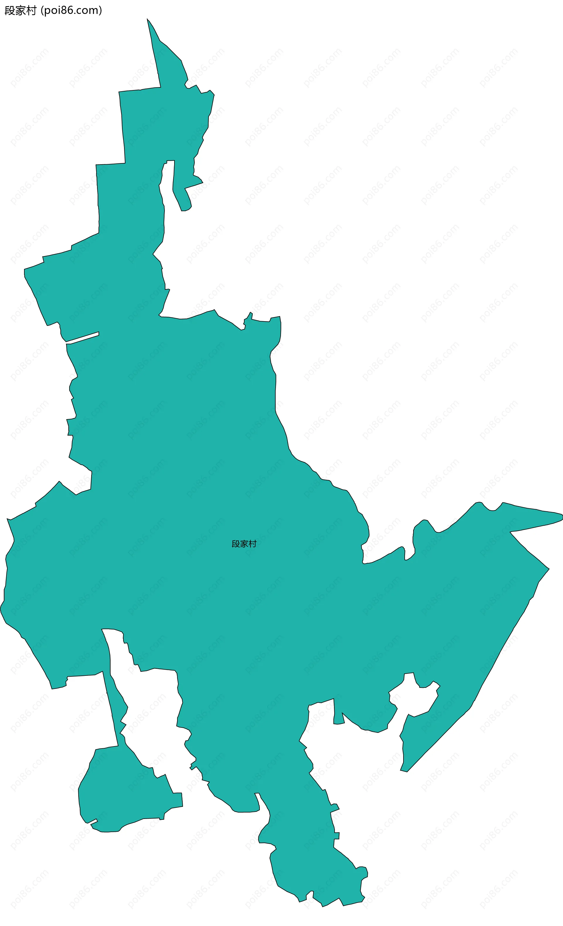段家村边界地图