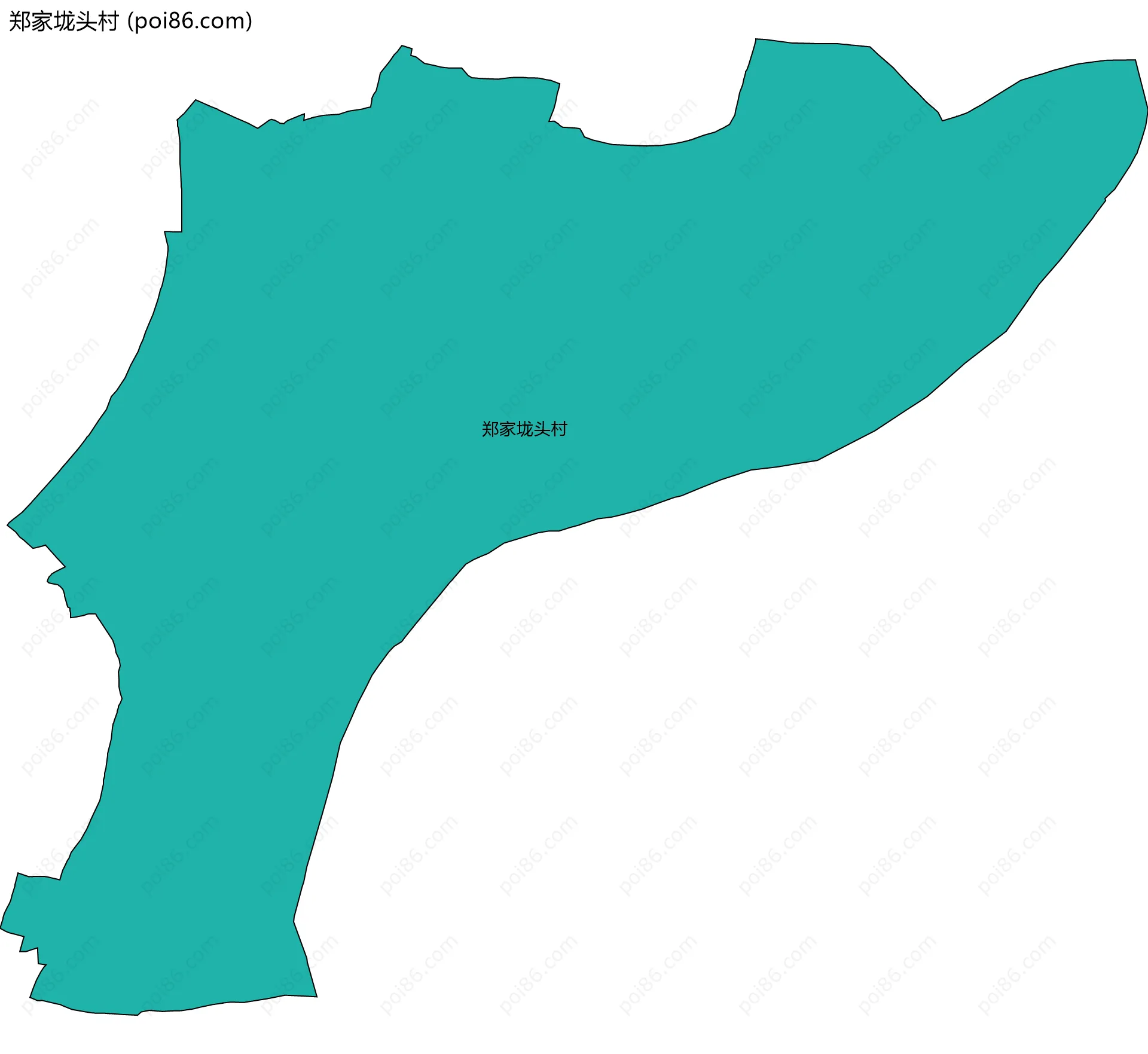 郑家垅头村边界地图
