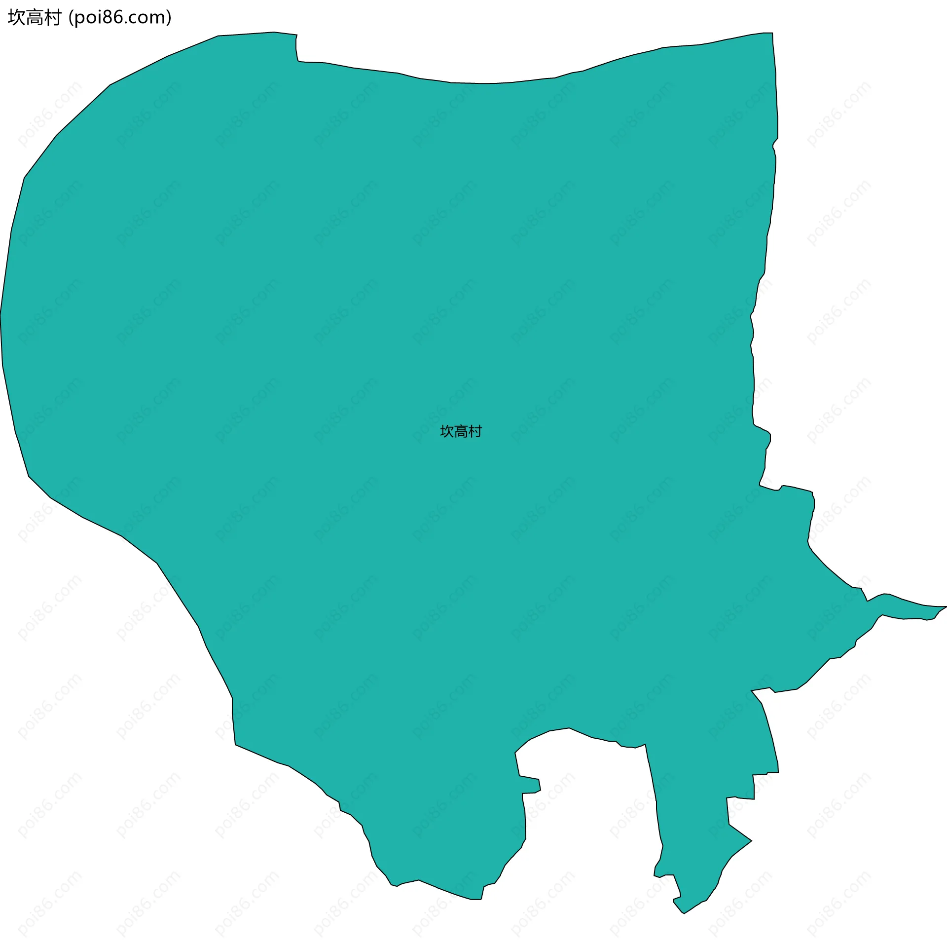 坎高村边界地图