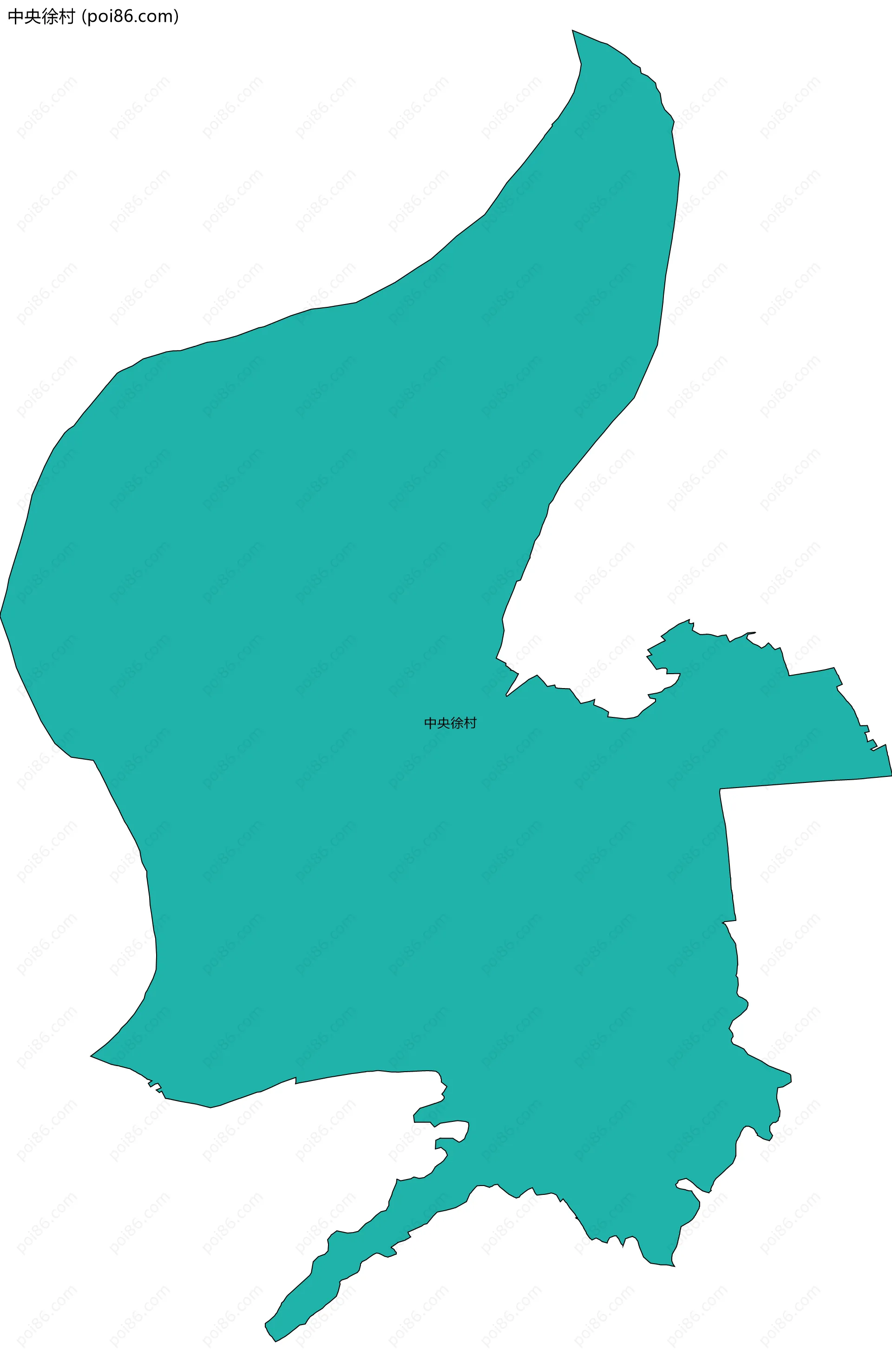中央徐村边界地图